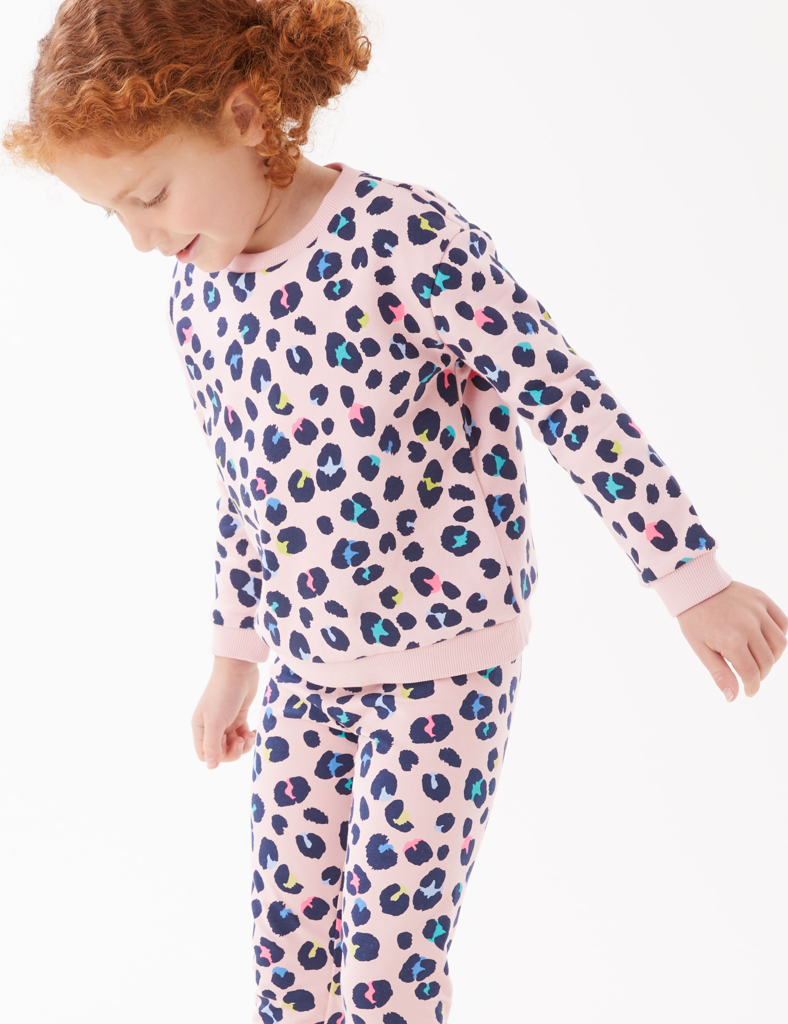 Cotton Rich Leopard Print Sweatshirt (2-7 Yrs) 3 of 4