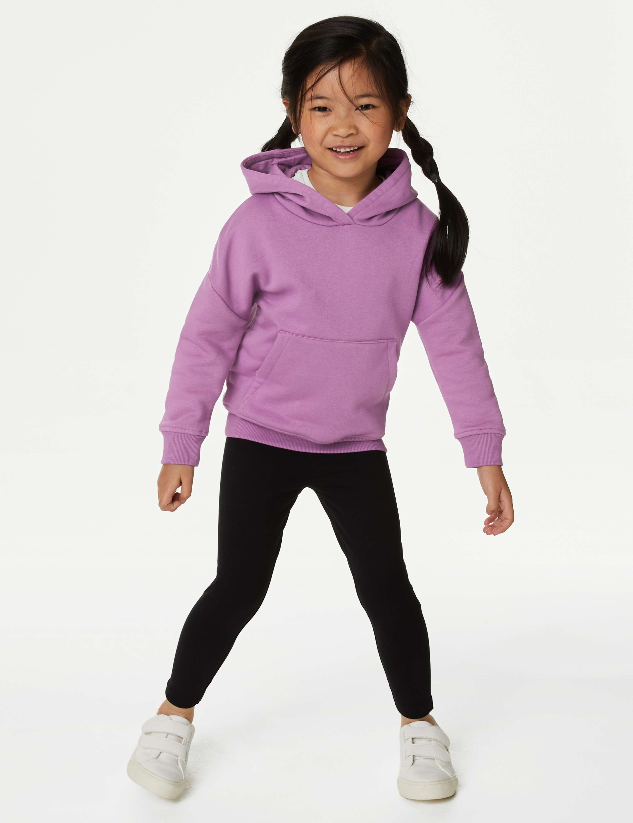 Cotton Rich Plain Hoodie (2-8 Yrs) 2 of 3