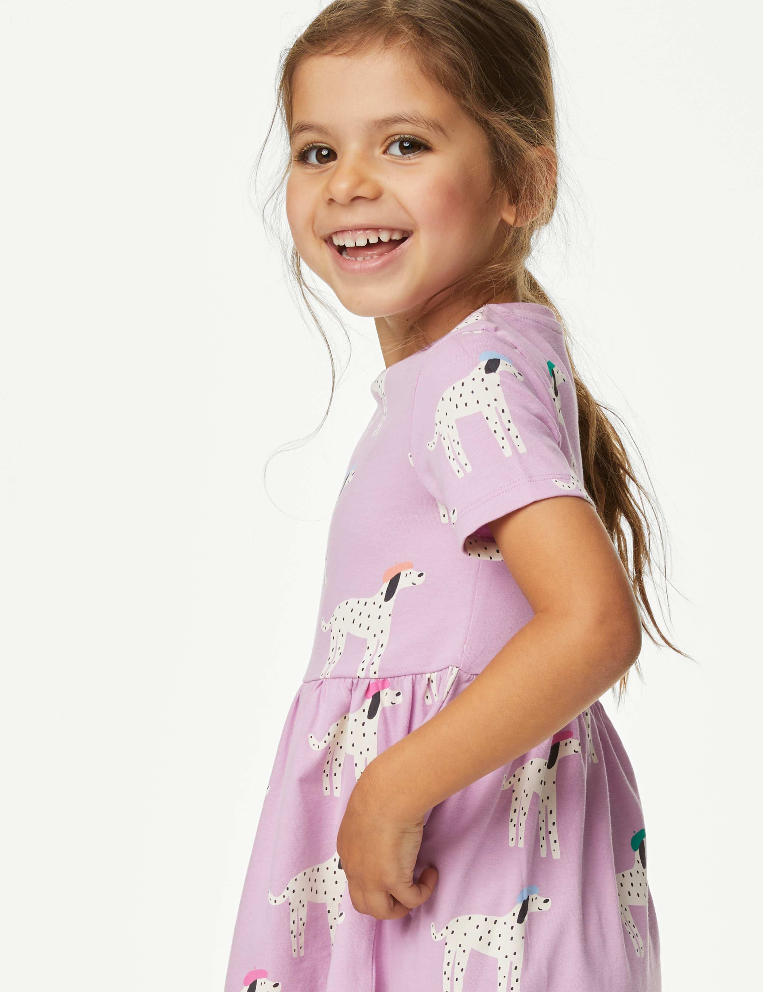 Pure Cotton Dalmatian Dress (2-8 Yrs) 3 of 4