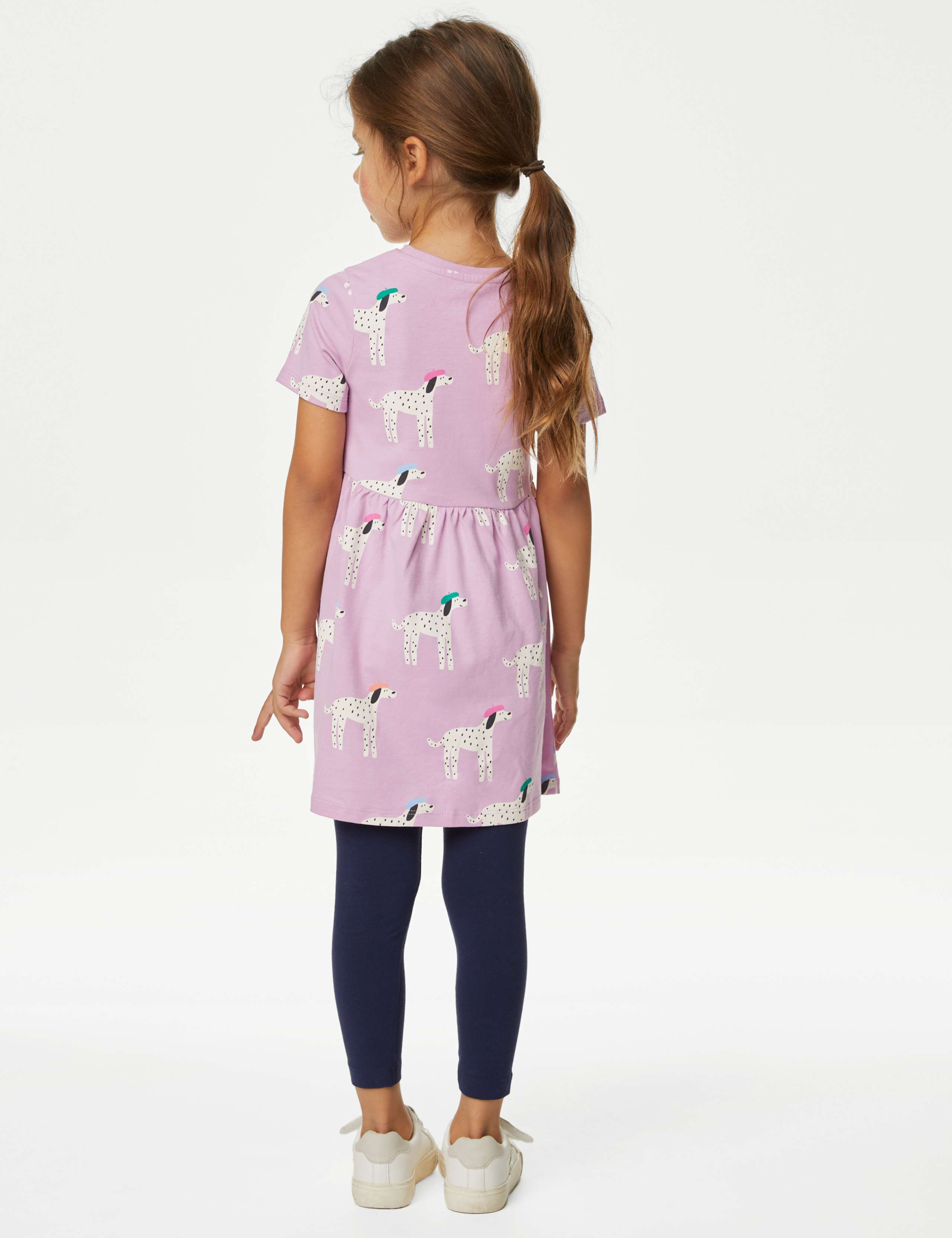 Pure Cotton Dalmatian Dress (2-8 Yrs) 4 of 4