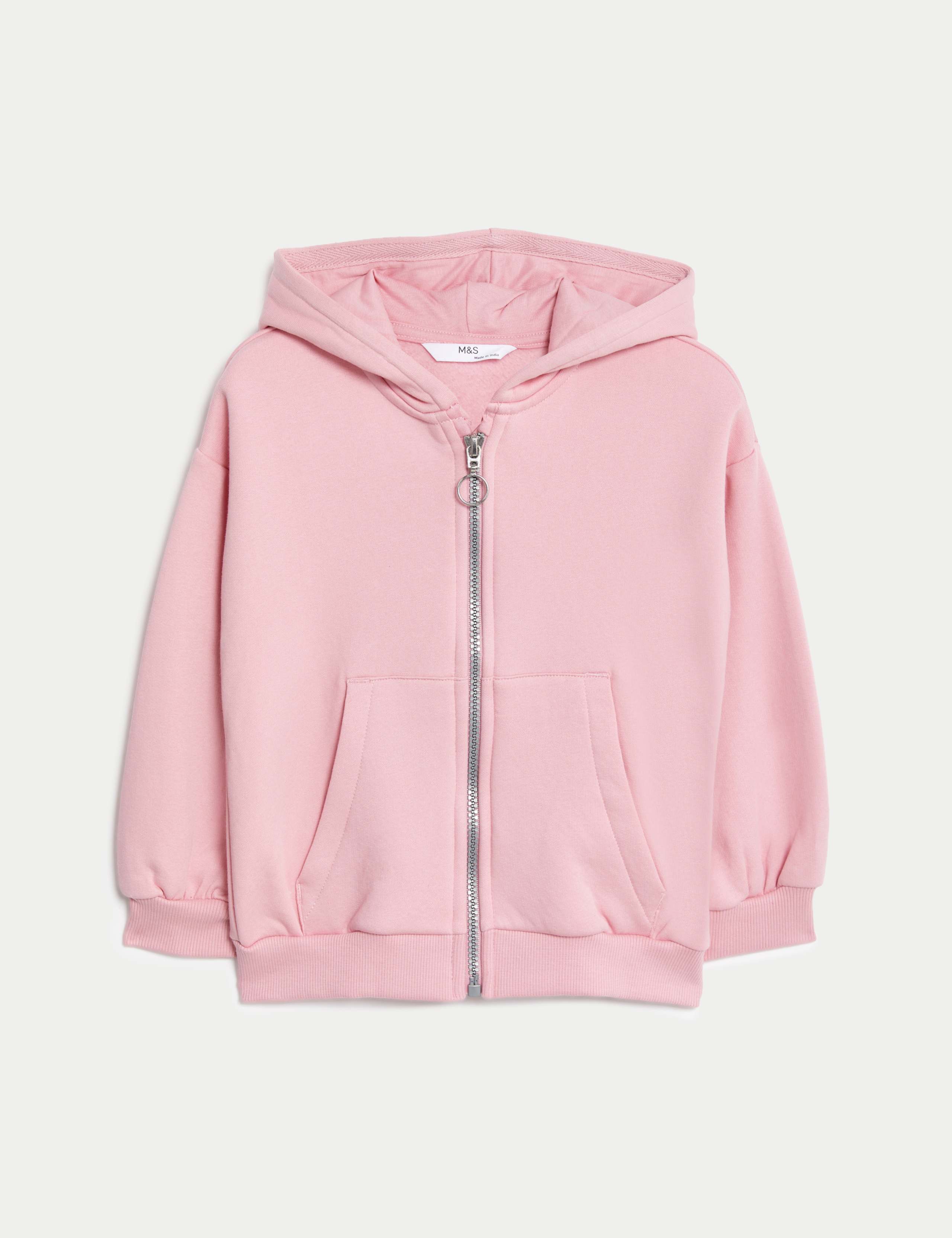 Cotton Rich Plain Hoodie (2-8 Yrs) 1 of 1