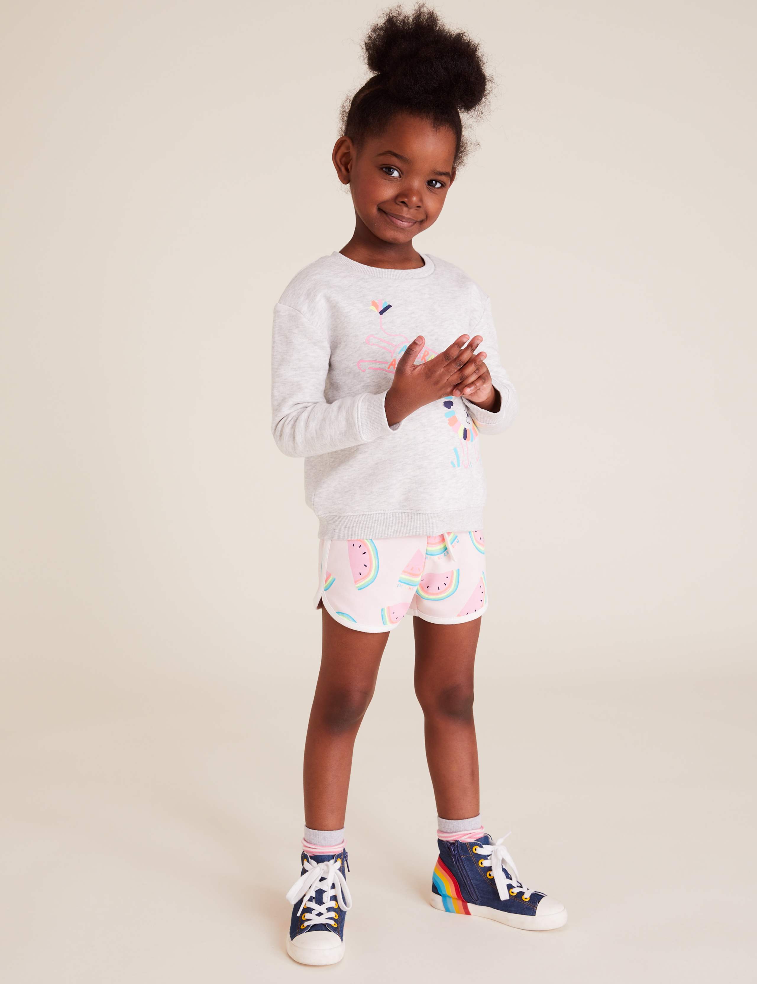 Cotton Melon Print Shorts (2-7 Yrs) 1 of 5