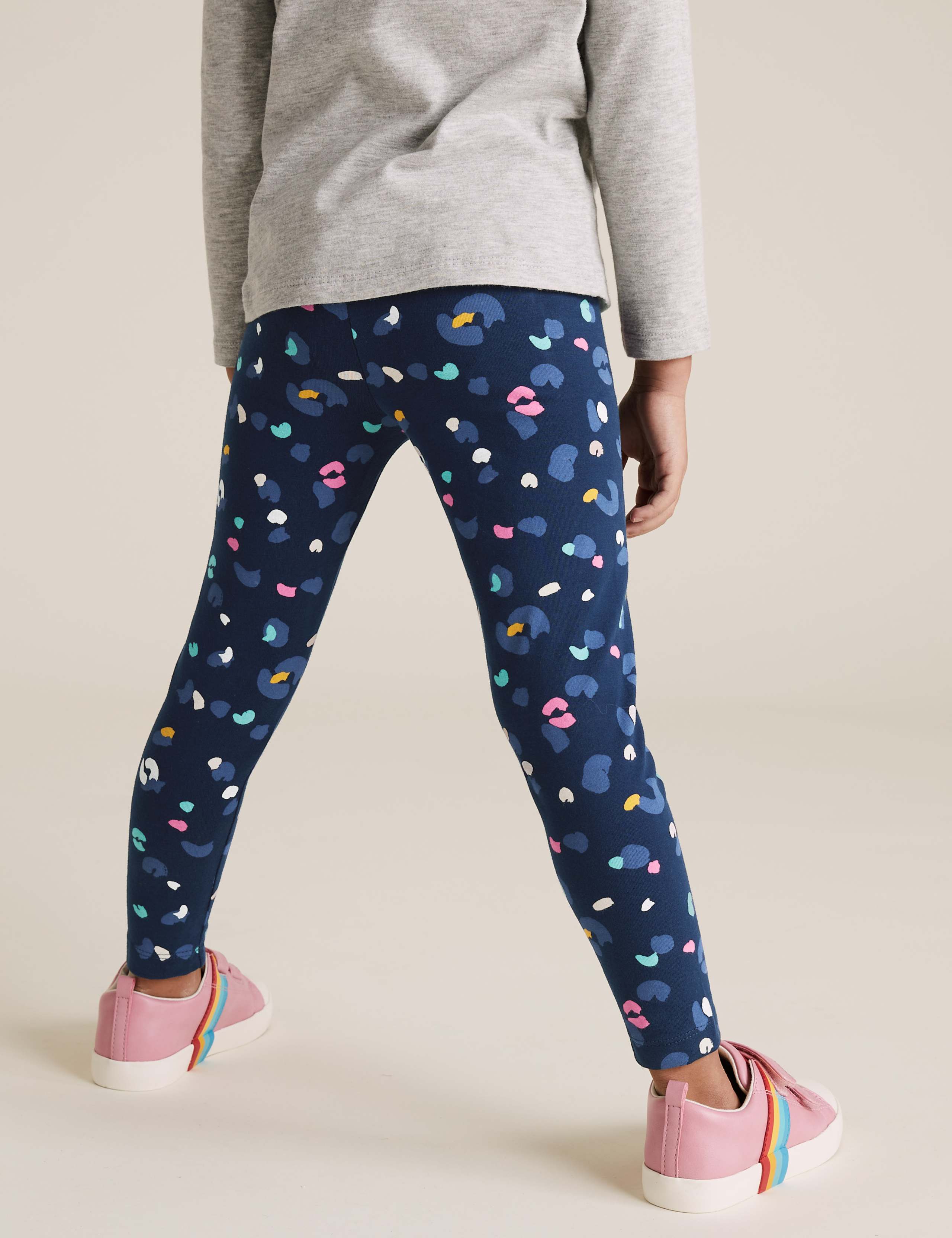 Cotton Leopard Print Leggings (2-7 Yrs) 5 of 5