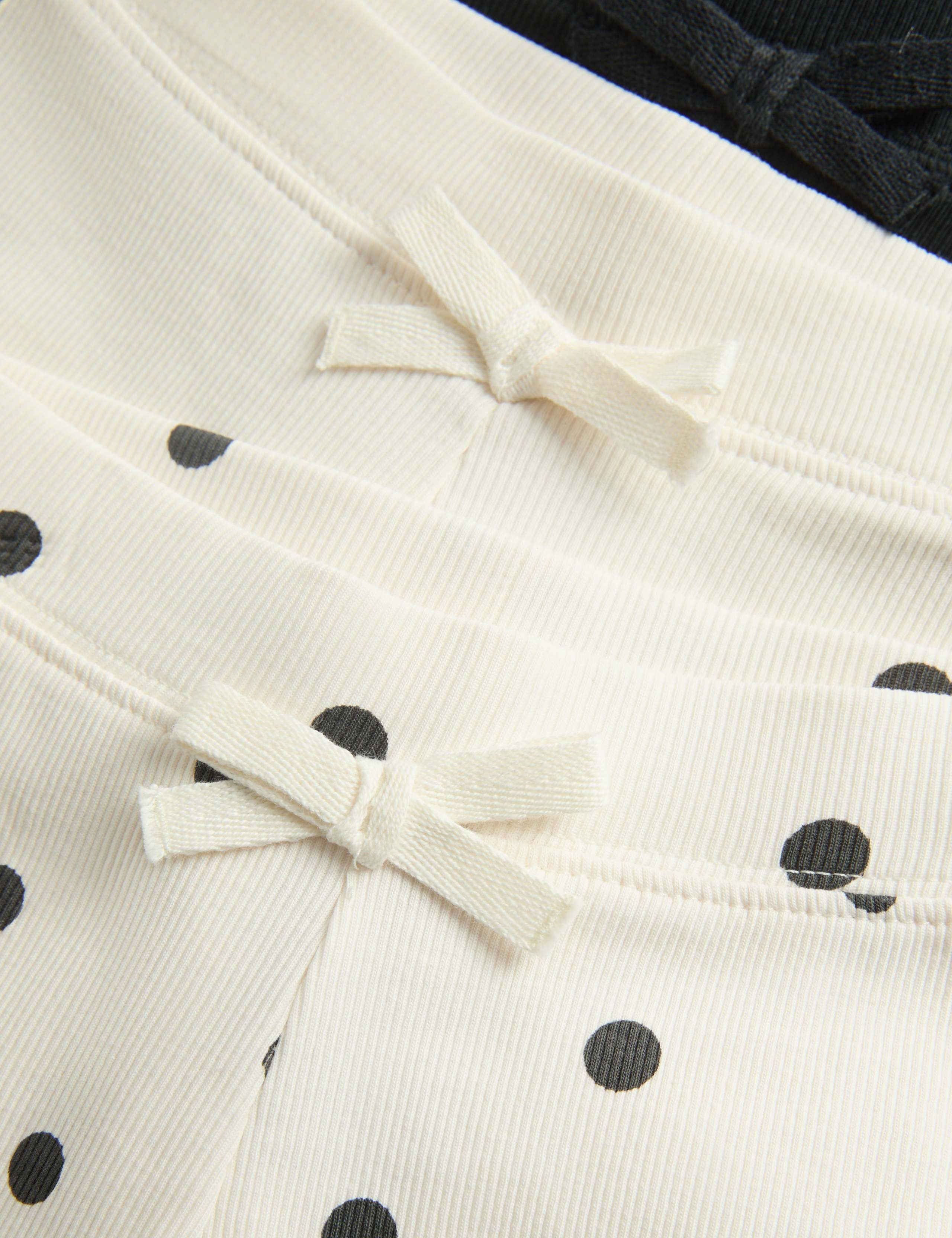 3pk Cotton Rich Polka Dot Cycling Shorts (2-8 Yrs) 2 of 2