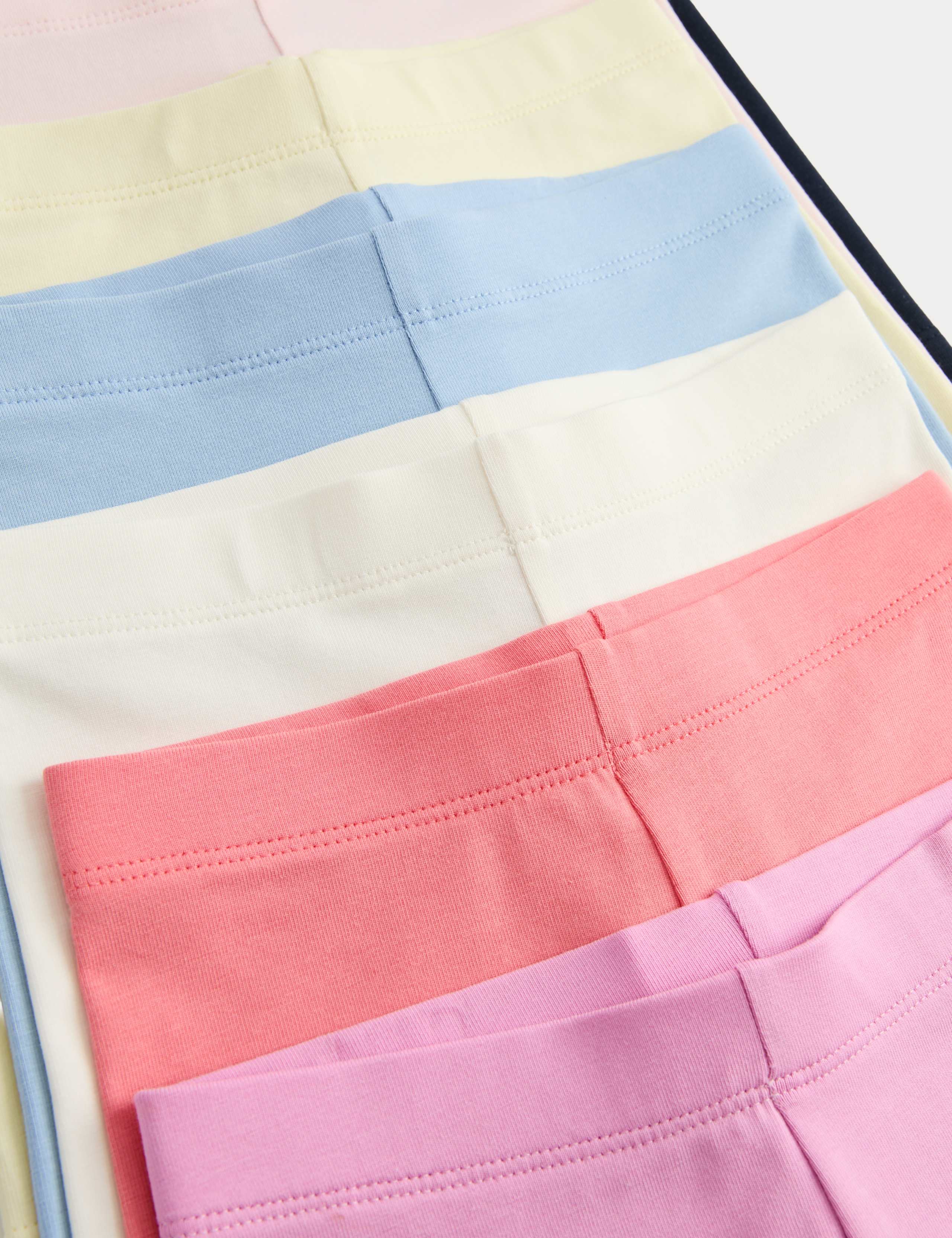 7 Pack Cotton Rich Cycling Shorts (2-8 Years) 2 of 2