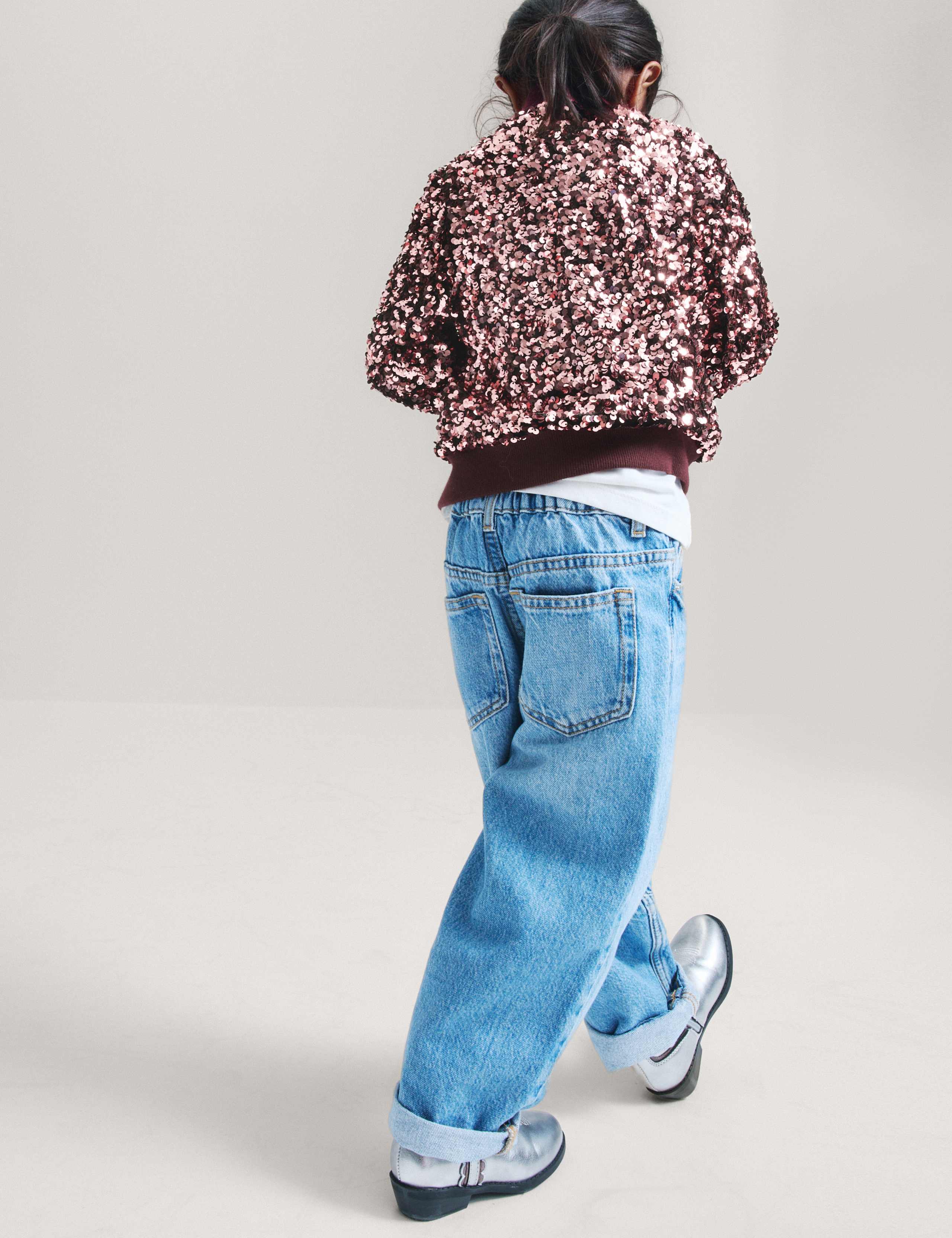 Sequin Collared Bomber Jacket 6 of 8