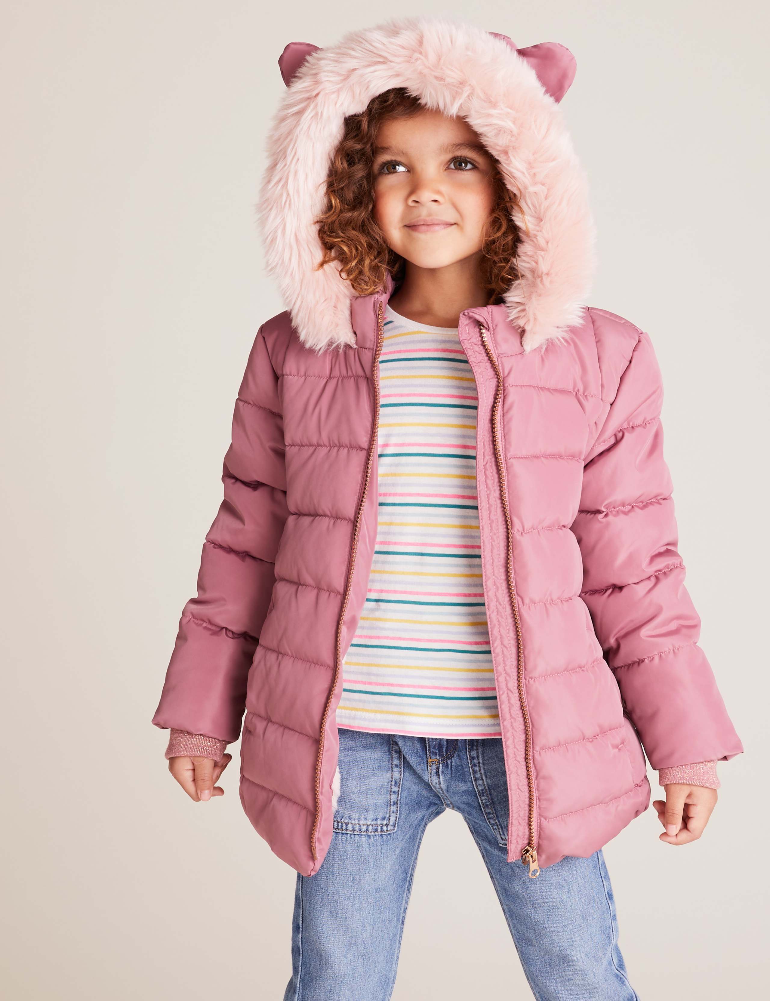 Stormwear™ Padded Kitten Ear Coat (2-7 Yrs) 1 of 5
