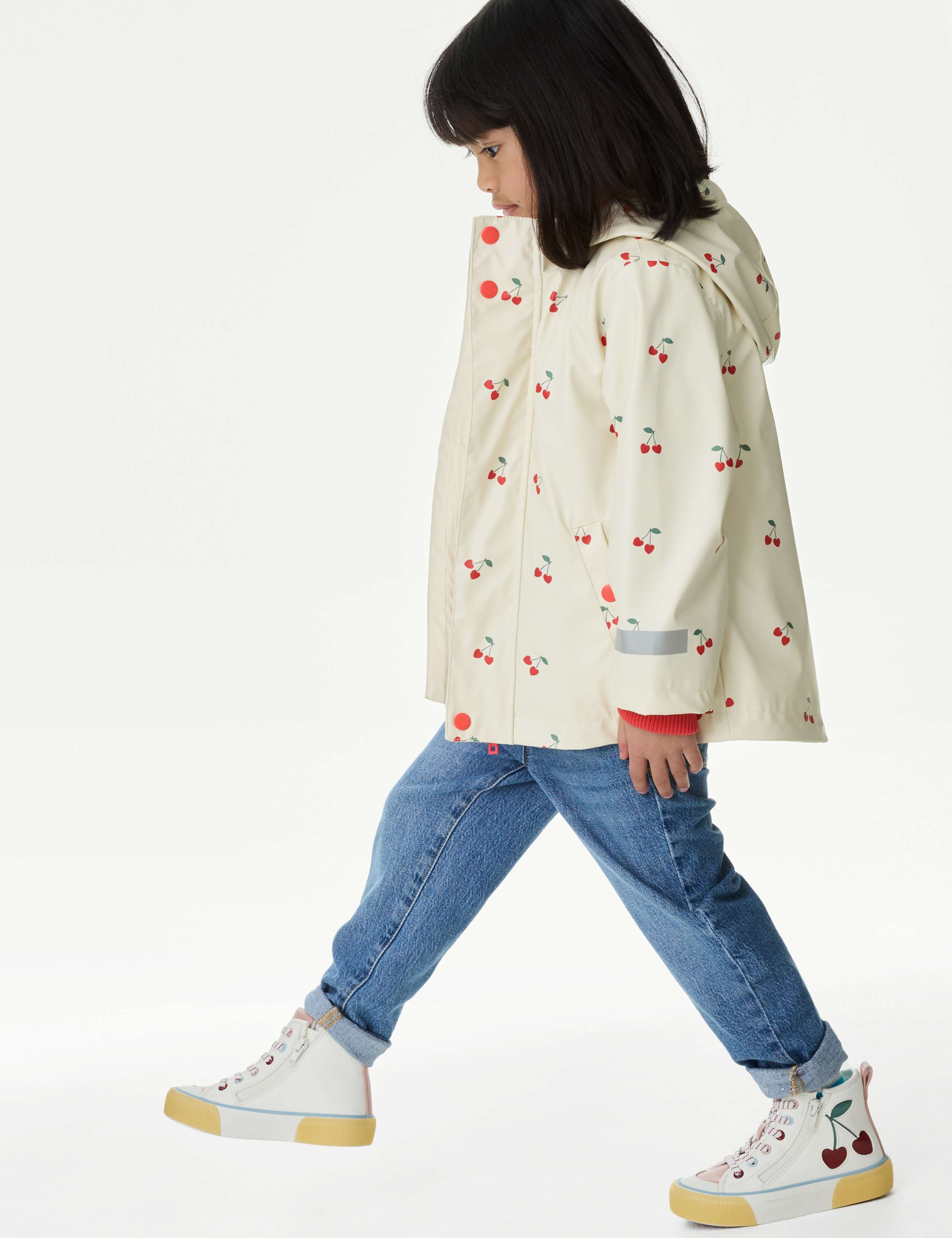 3-in-1 Cherry Print Fisherman Coat (2-8 Yrs) 4 of 8