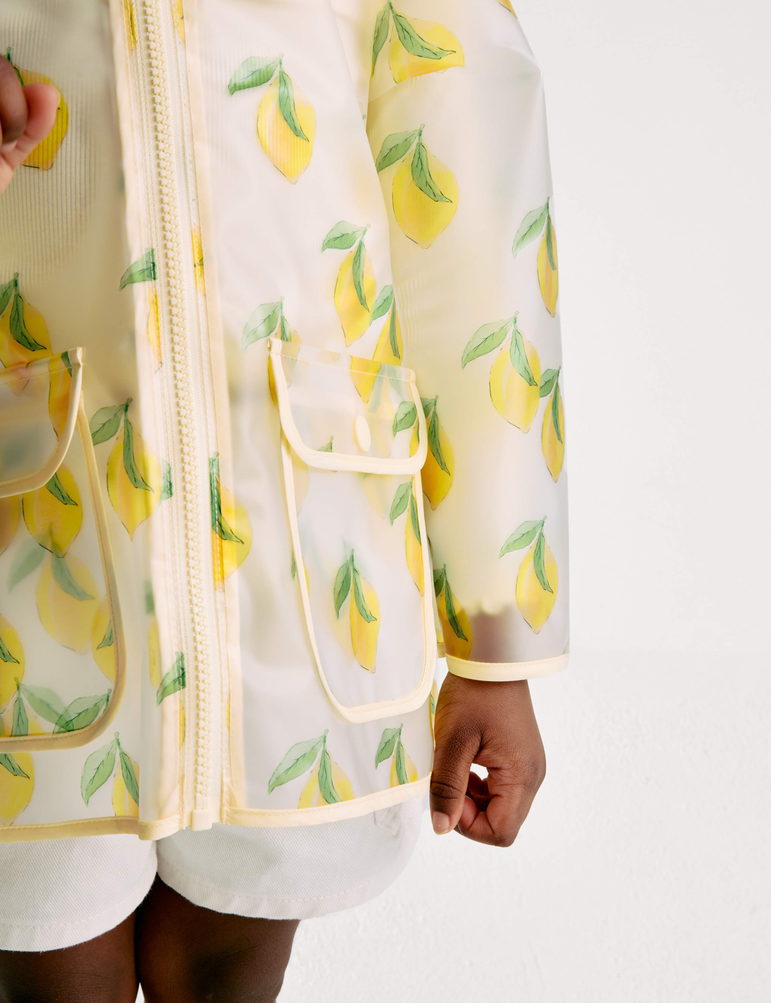 Lemon Print Hooded Raincoat (2-8 Yrs) 4 of 7