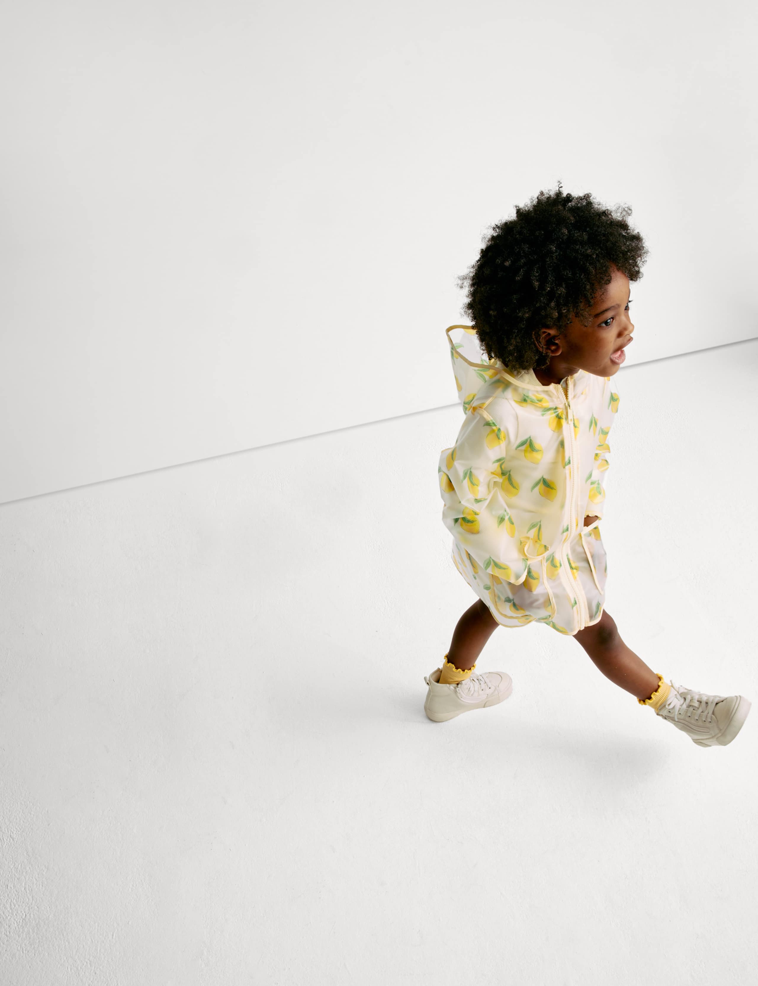 Lemon Print Hooded Raincoat (2-8 Yrs) 5 of 7