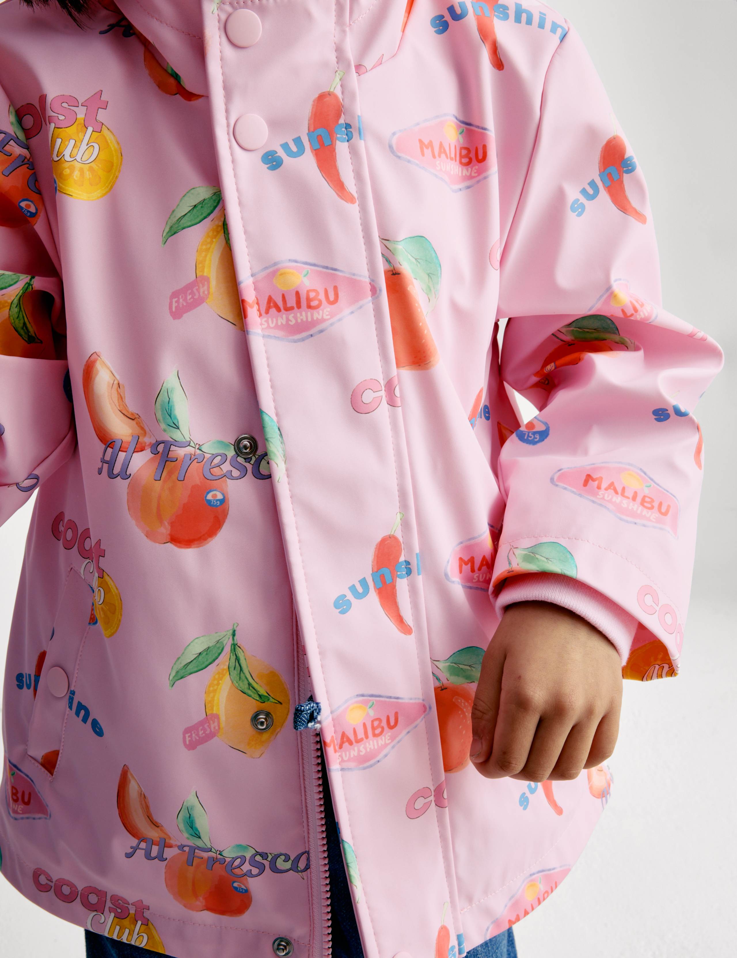 Fruit Print Fisherman Coat (2-8 Yrs) 4 of 7
