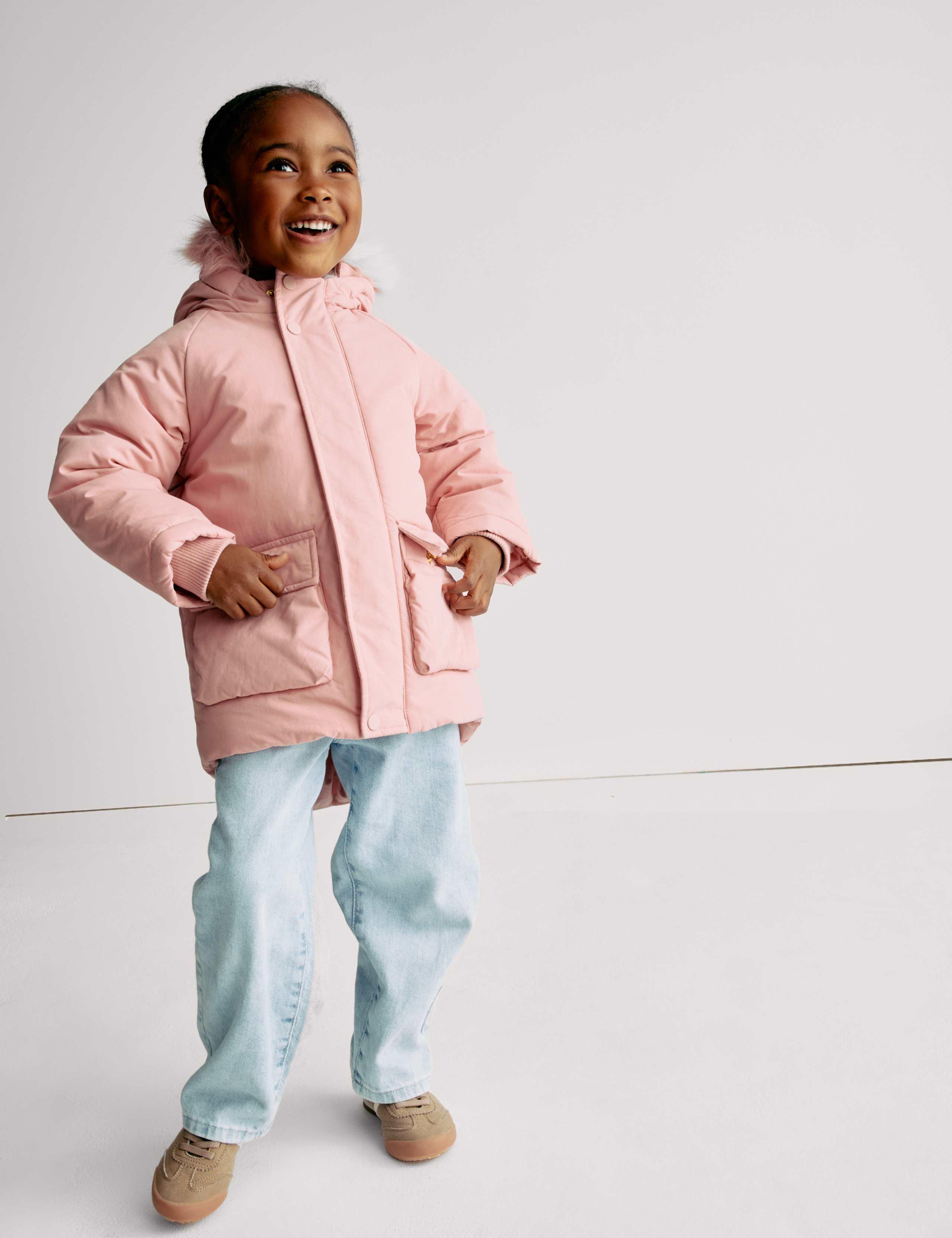 Cotton Rich Faux Fur Hooded Parka (2-8 Yrs) 6 of 7