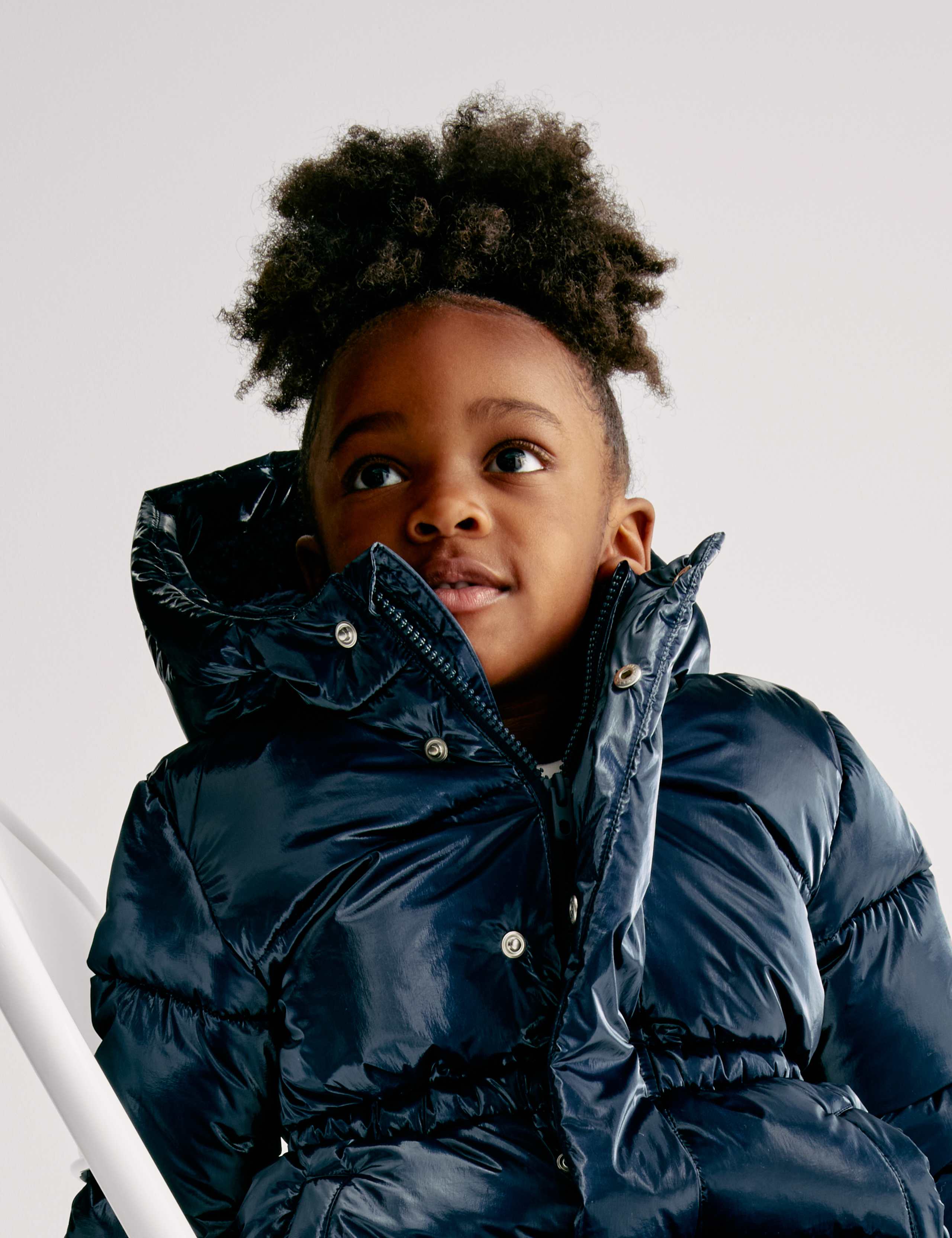 Metallic Waisted Hooded Parka (2-8 Yrs) 3 of 6