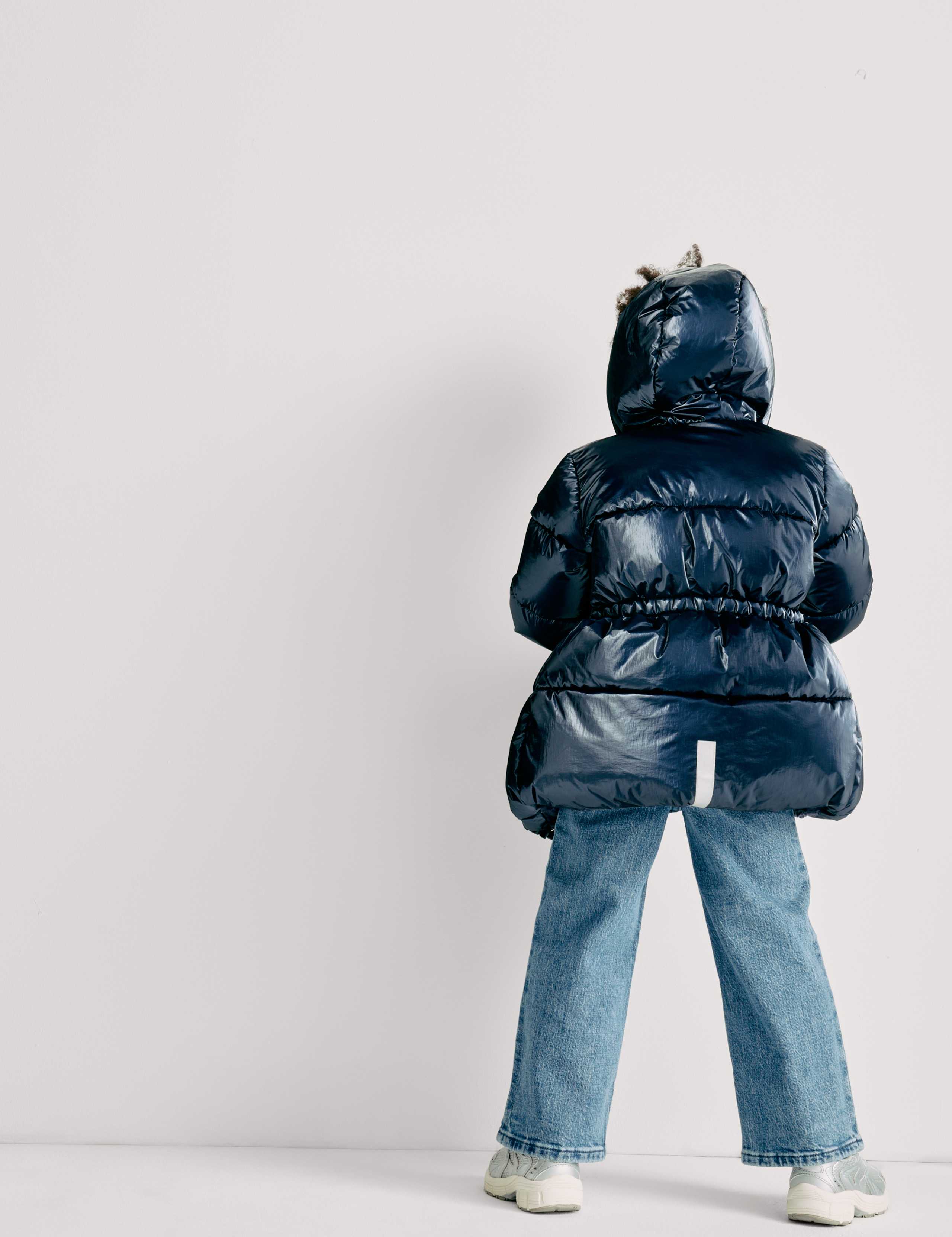 Metallic Waisted Hooded Parka (2-8 Yrs) 4 of 6