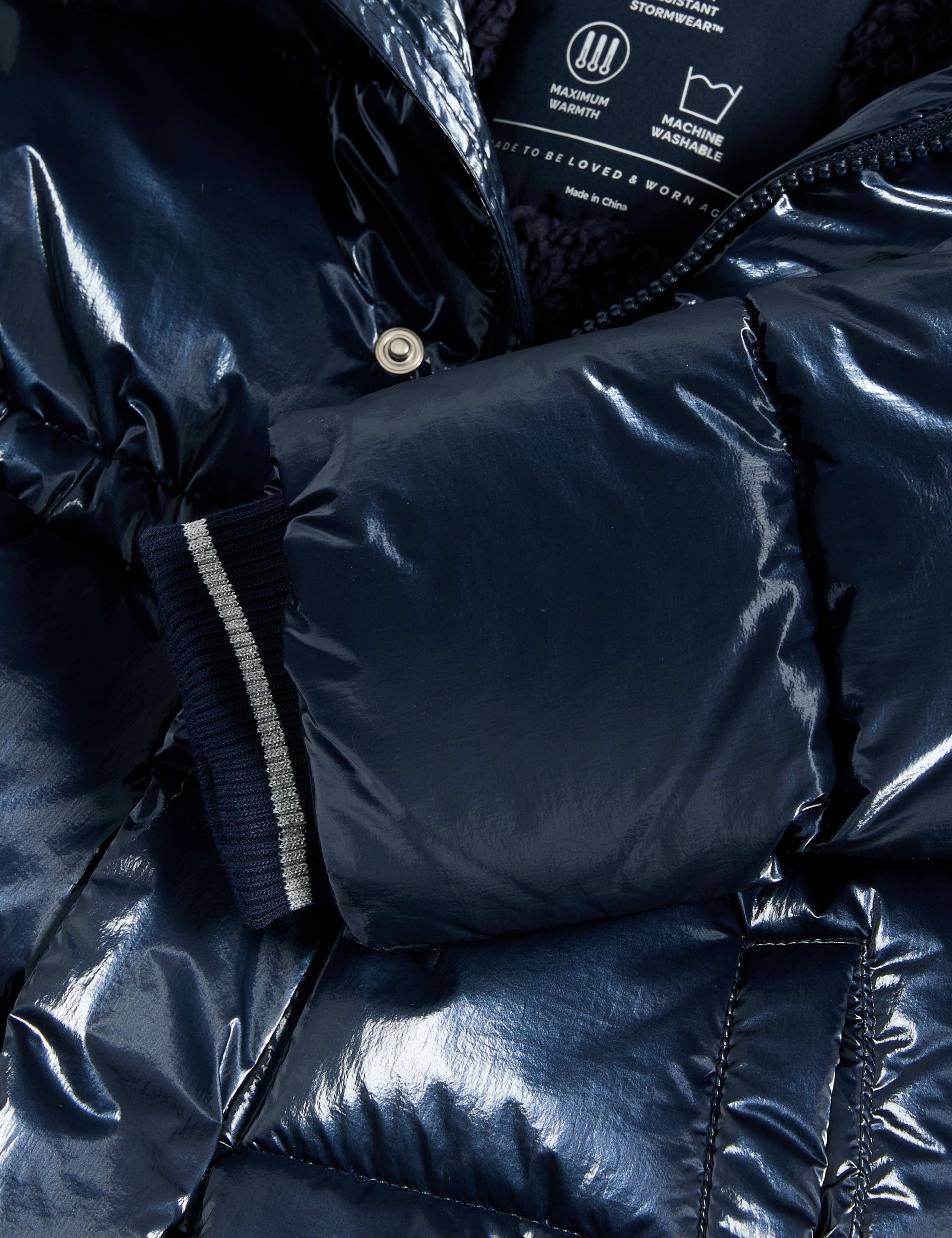 Metallic Waisted Hooded Parka (2-8 Yrs) 6 of 6