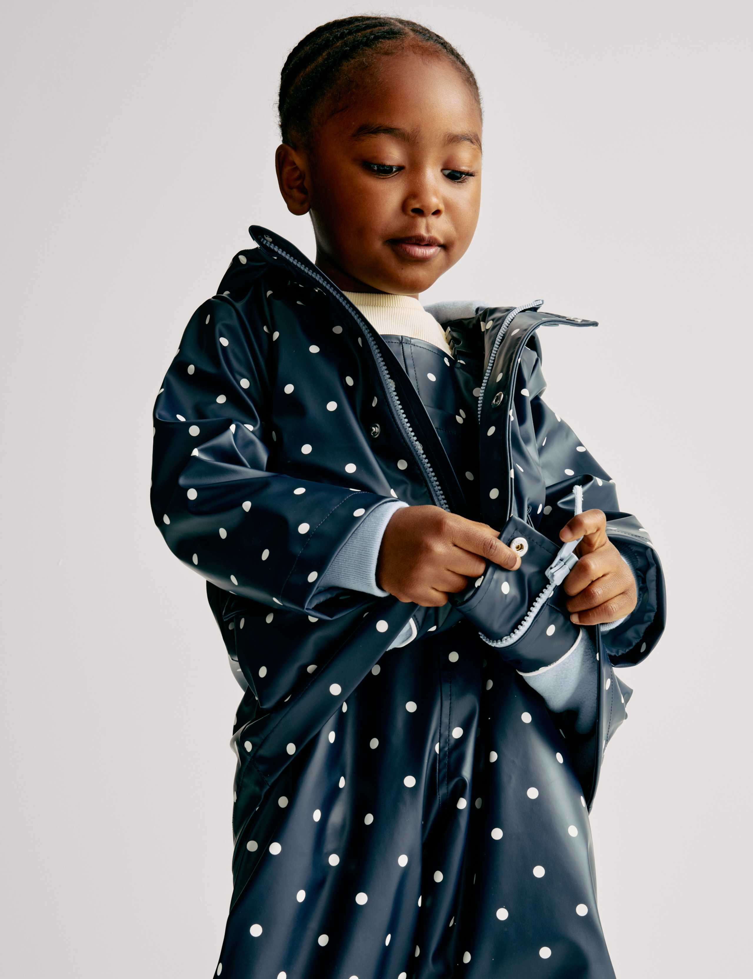 Polka Dot Fisherman Coat (12 Mths-8 Yrs) 5 of 7