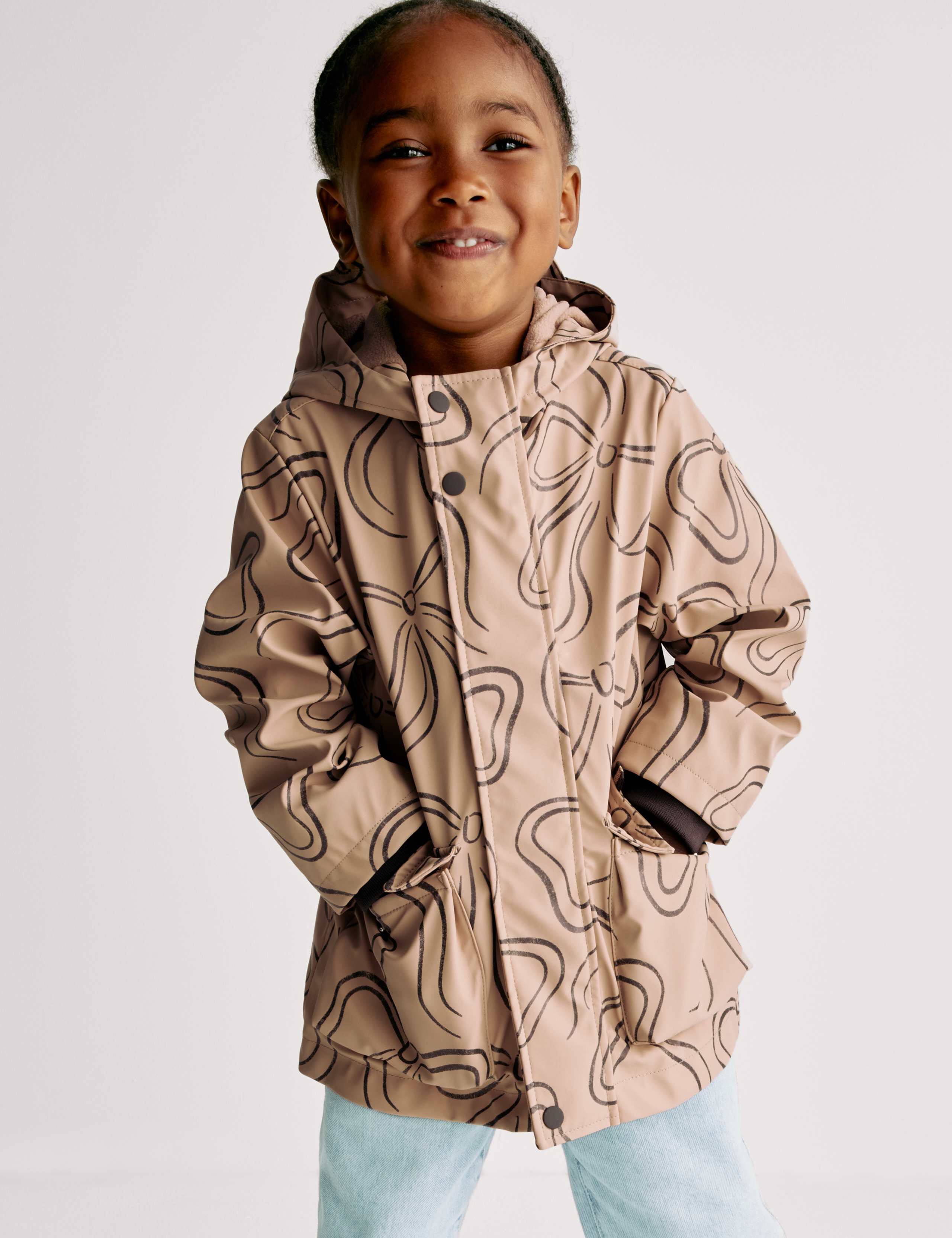 3-in-1 Bow Print Fisherman Coat (2-8 Yrs) 5 of 8