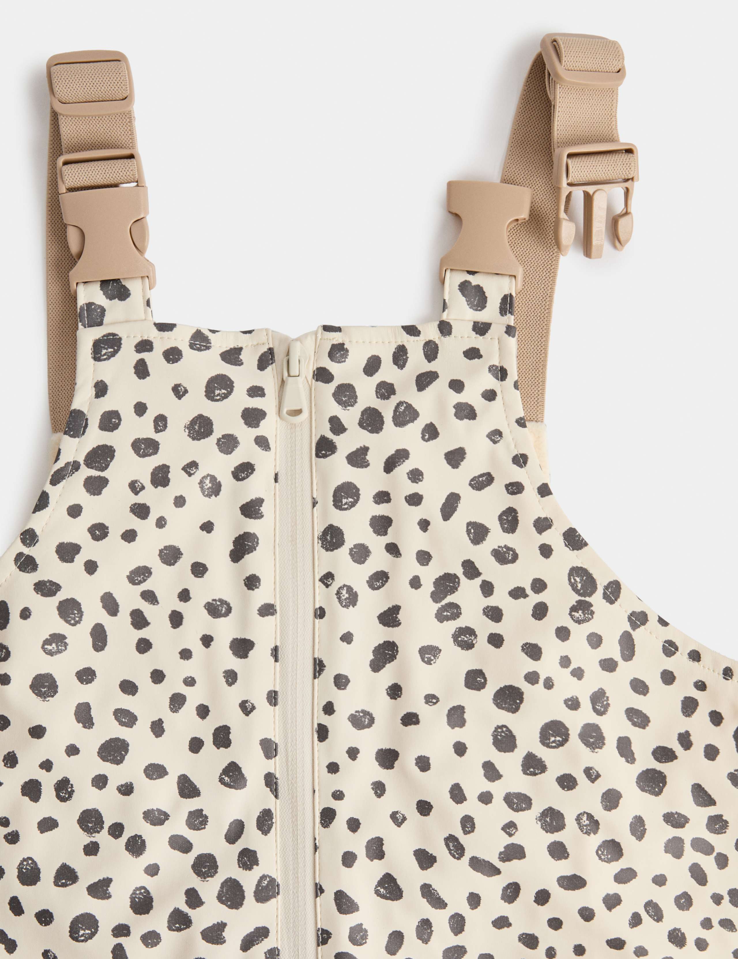Dalmatian Print Shower Resistant Dungarees (2-8 Yrs) 2 of 4