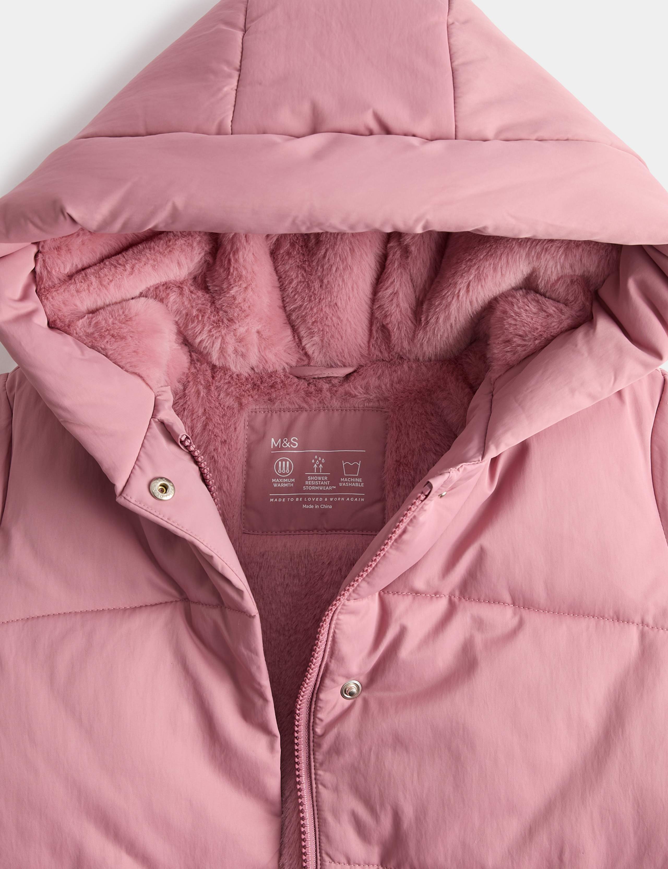 Longline Hooded Padded Jacket (2-8 Yrs) 3 of 3