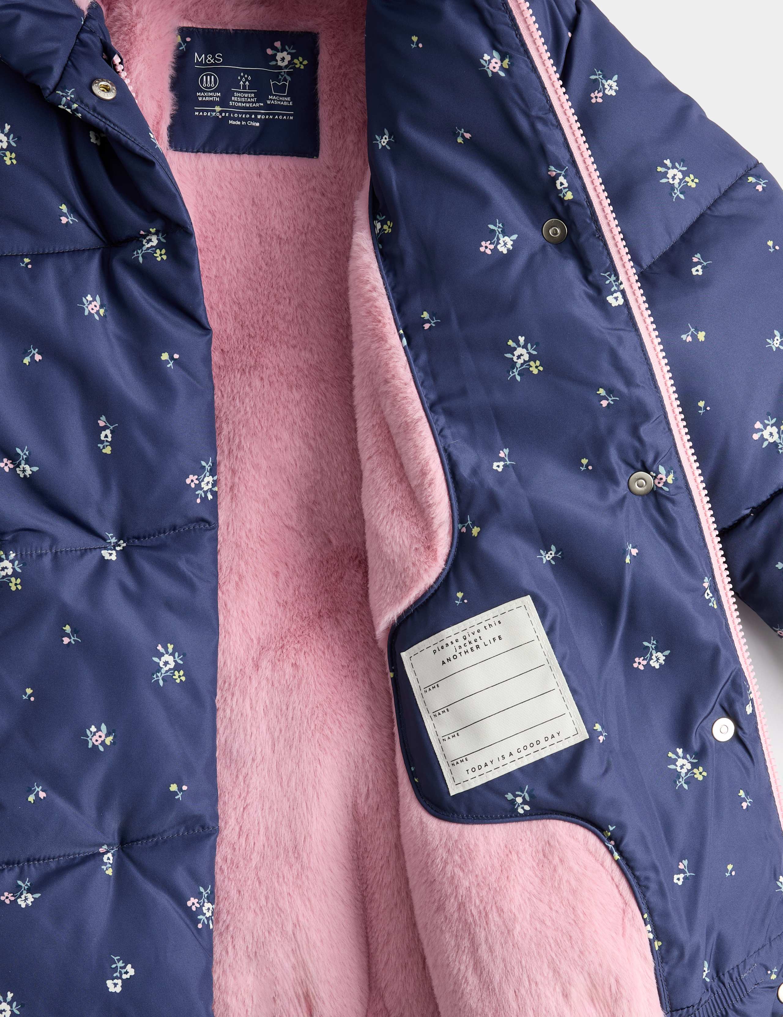 Ditsy Padded Coat (2-8 Yrs) 3 of 3