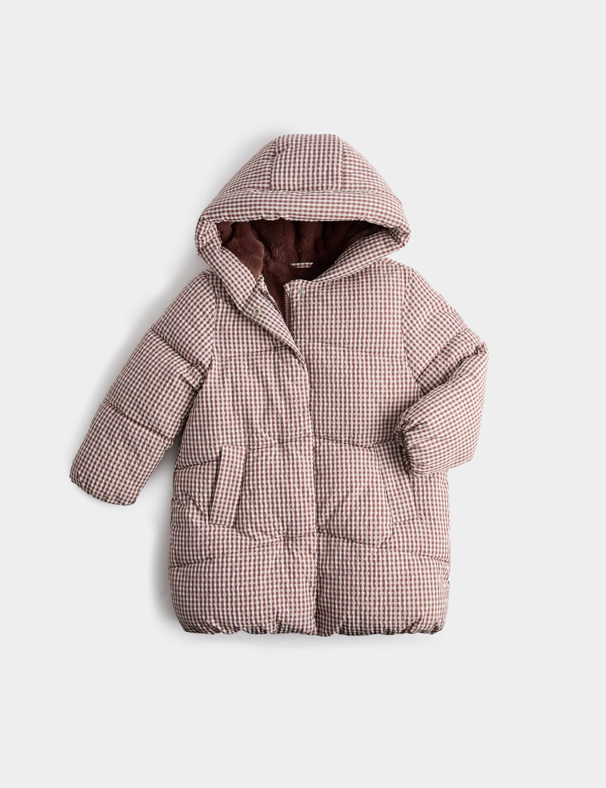 Gingham Padded Coat (2-8 Yrs) 1 of 3