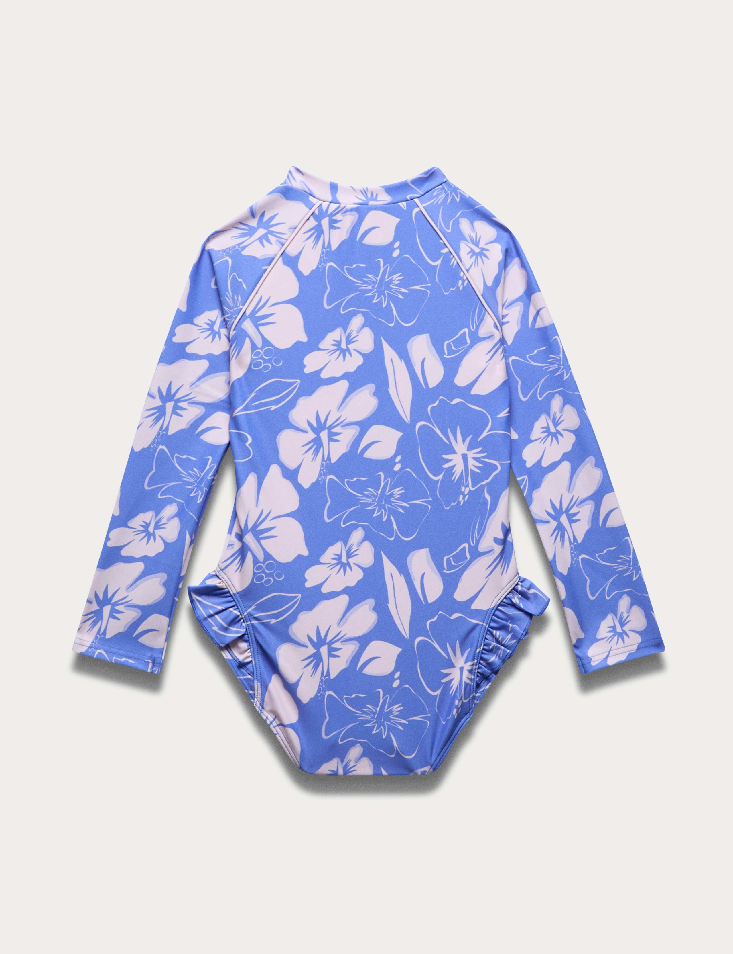 Floral Print Long Sleeve Swimsuit (2-8 Yrs) 4 of 5