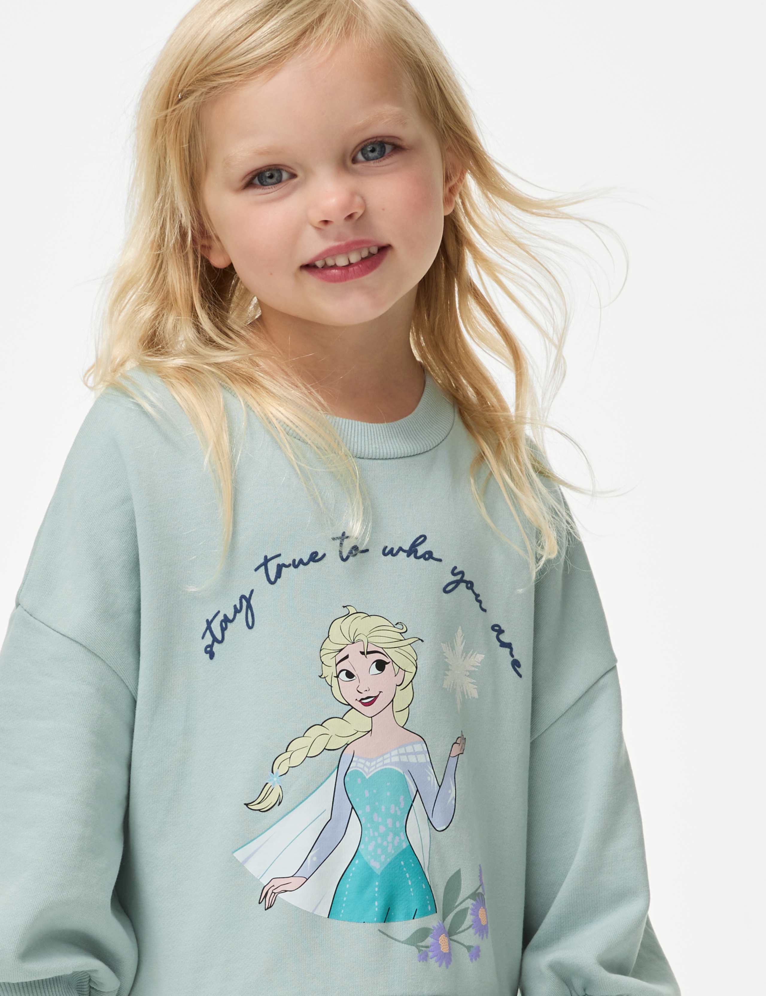 Cotton Rich Disney Frozen™ Sweatshirt Dress (2-8 Yrs) 3 of 5