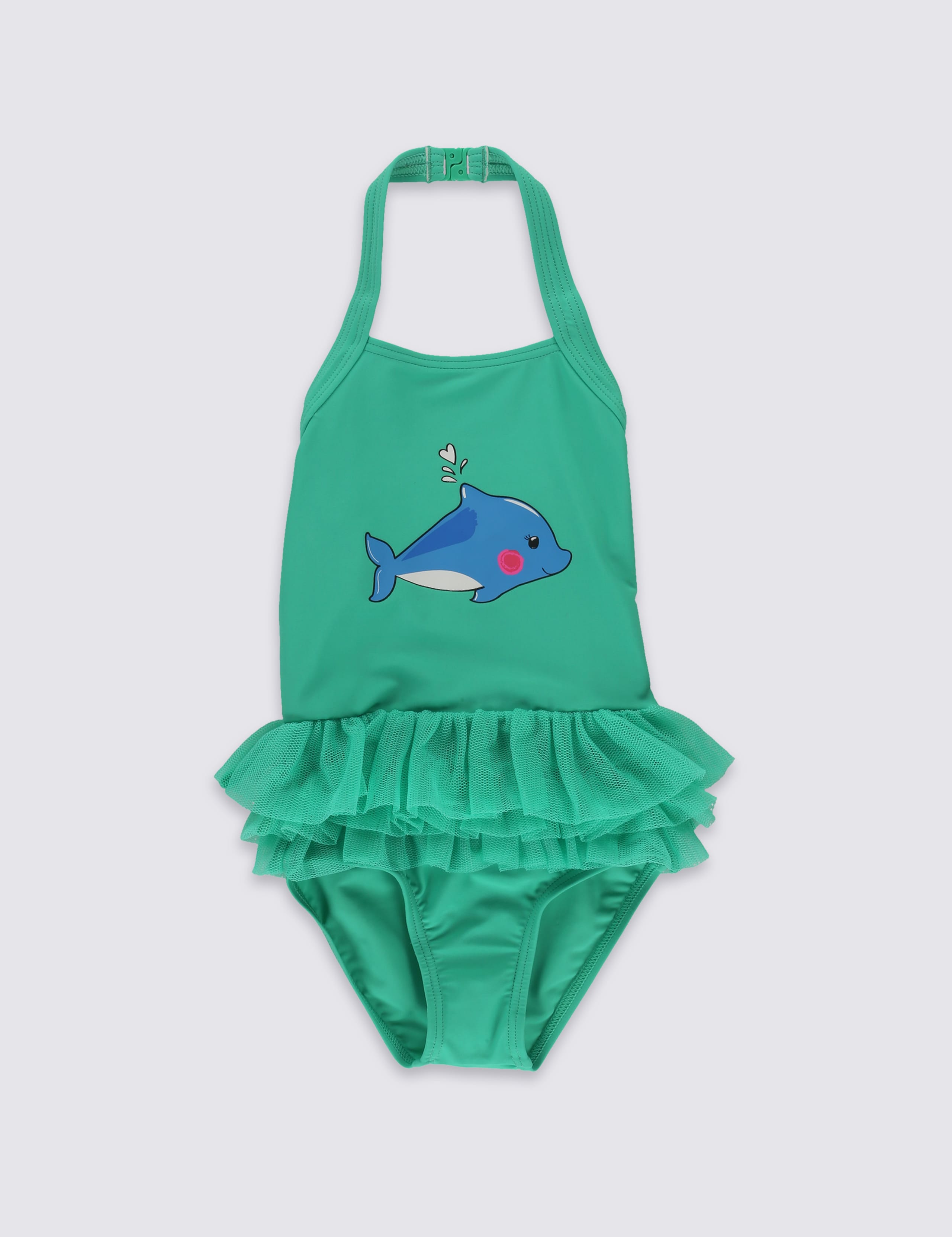 Dolphin Print Swimsuit with Lycra® Xtra Life™ (0-5 Years) 1 of 4