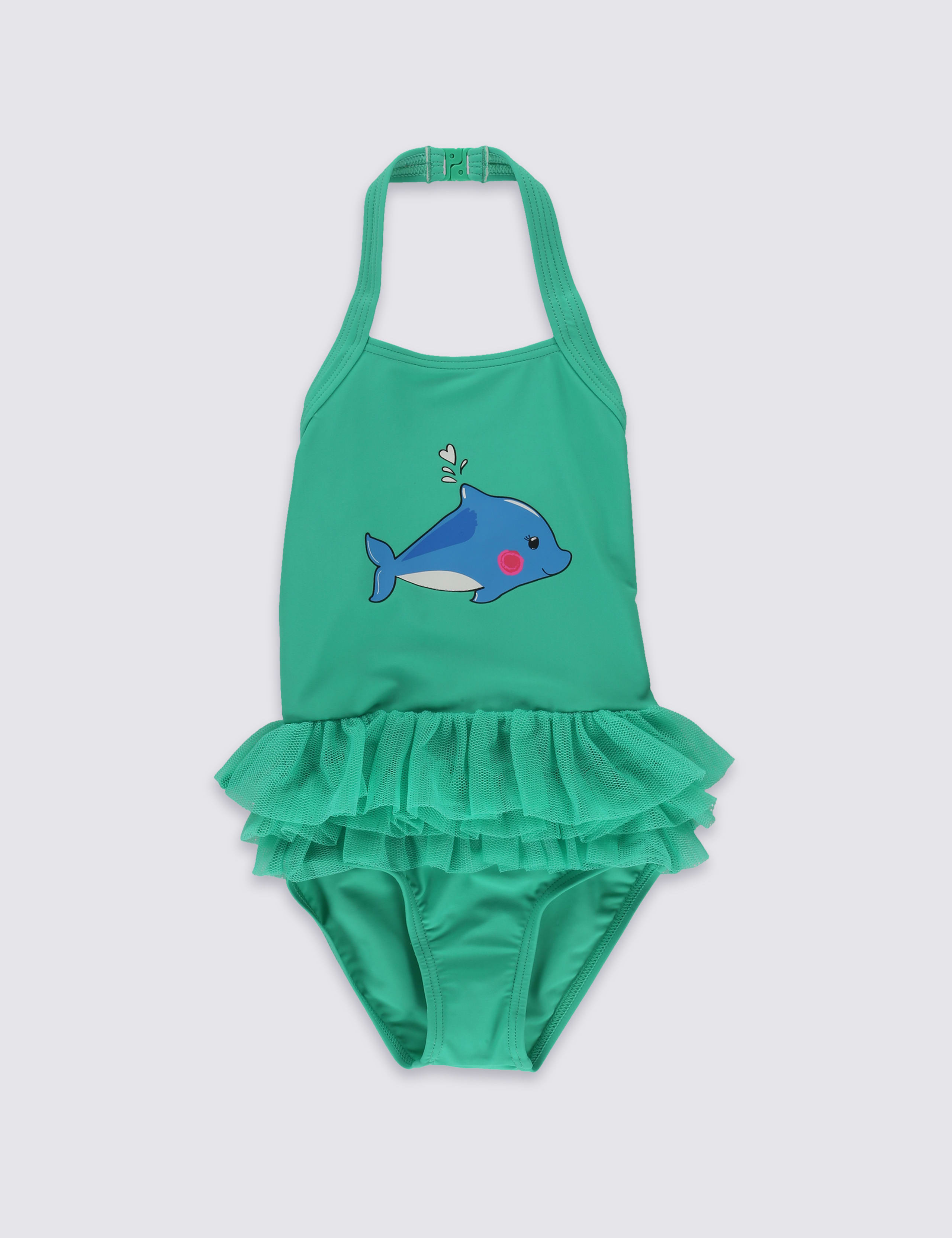 Dolphin Print Swimsuit with Lycra® Xtra Life™ (0-5 Years) 2 of 4