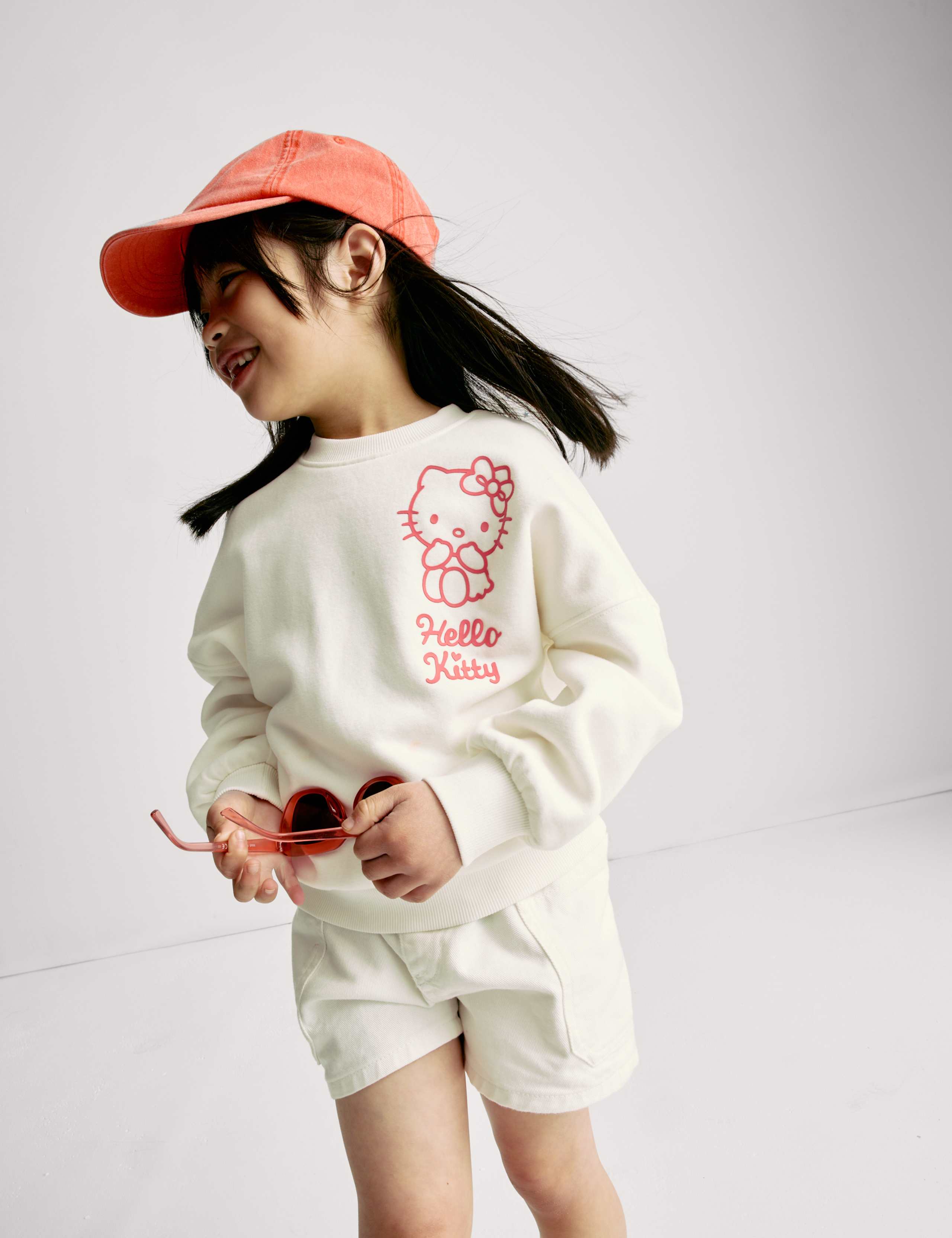 Cotton Rich Hello Kitty™ Sweatshirt (2-8 Yrs) 7 of 9