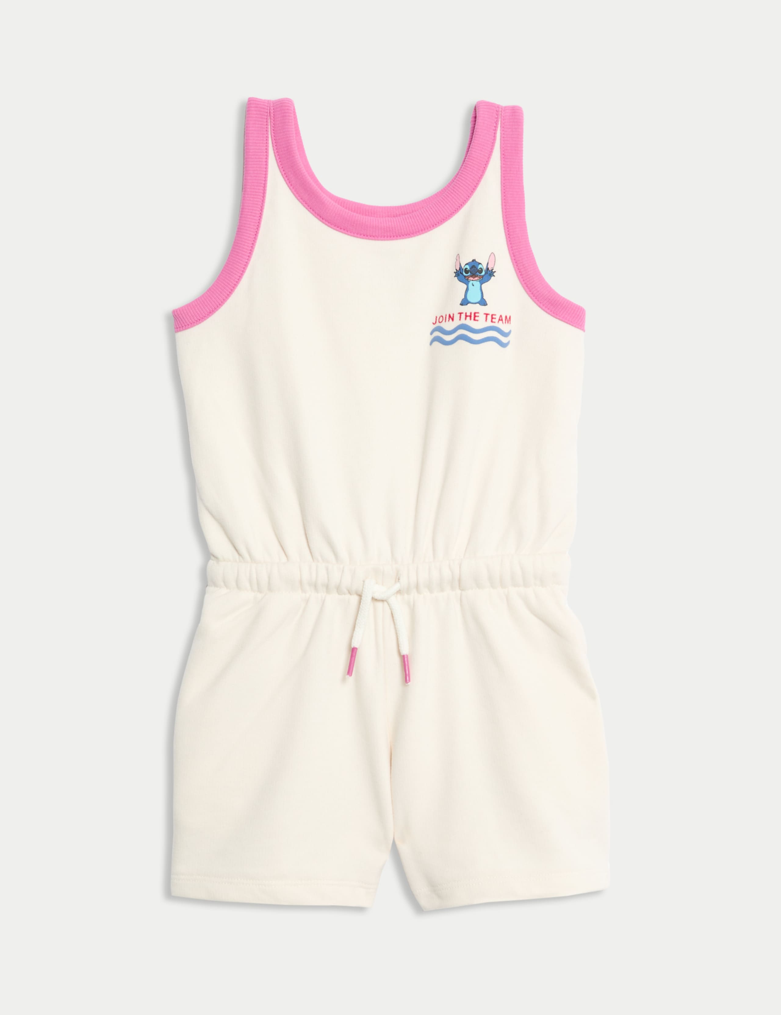Cotton Rich Jersey Lilo & Stitch™ Playsuit 1 of 2