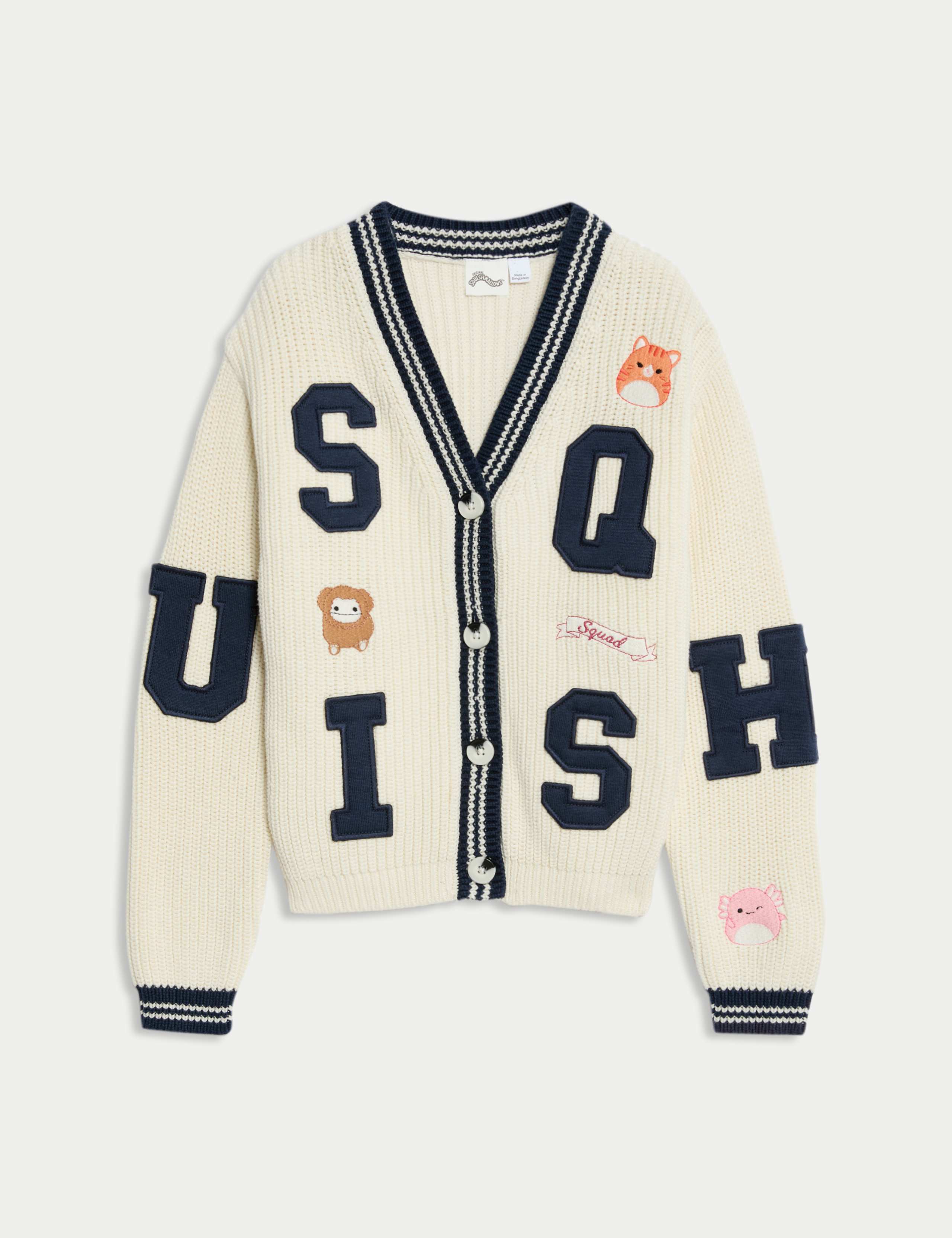Pure Cotton Squishmallows™ Cardigan (5-12 Yrs) 2 of 7