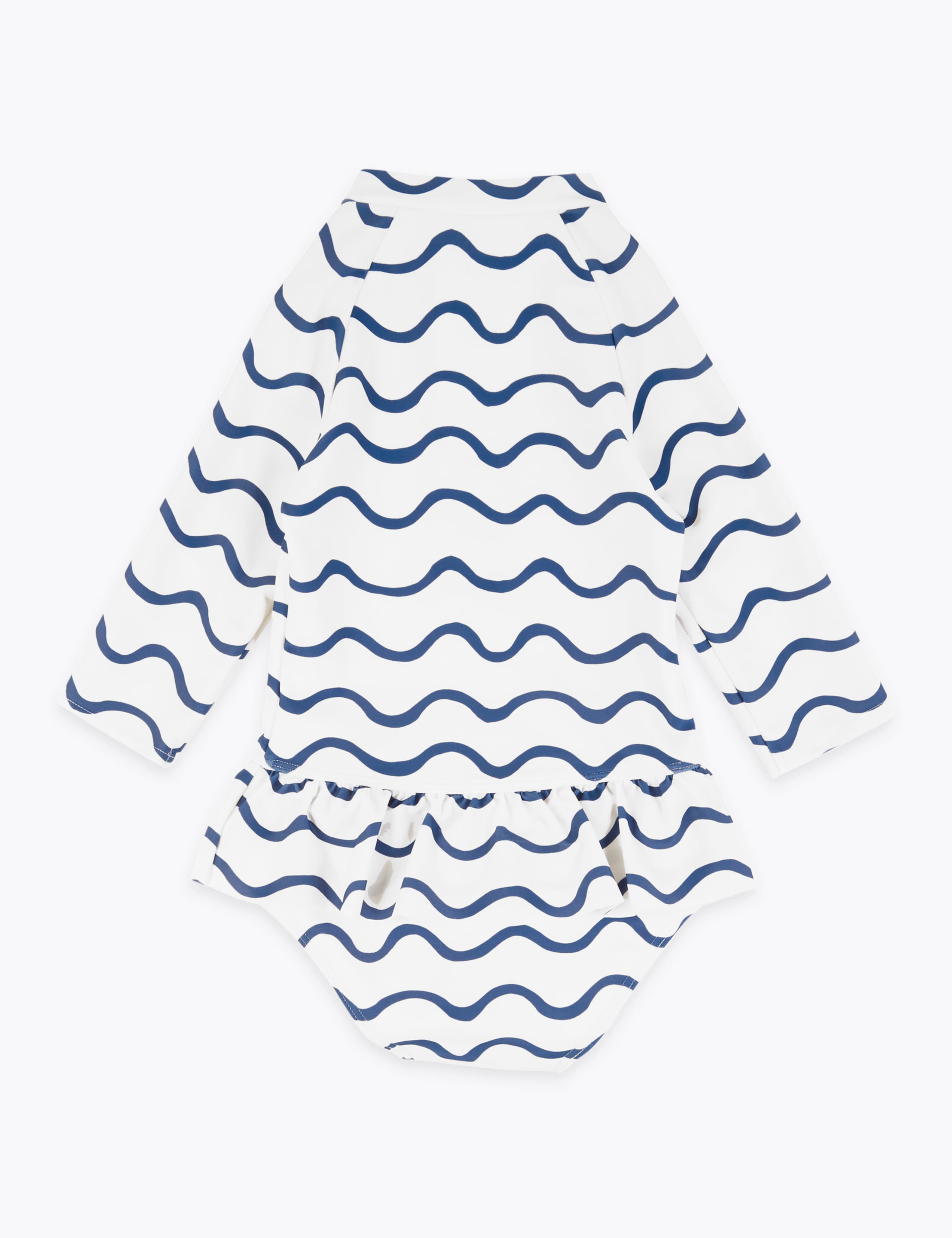 Wave Stripe Long Sleeve Swimsuit (2-7 Yrs) 3 of 3