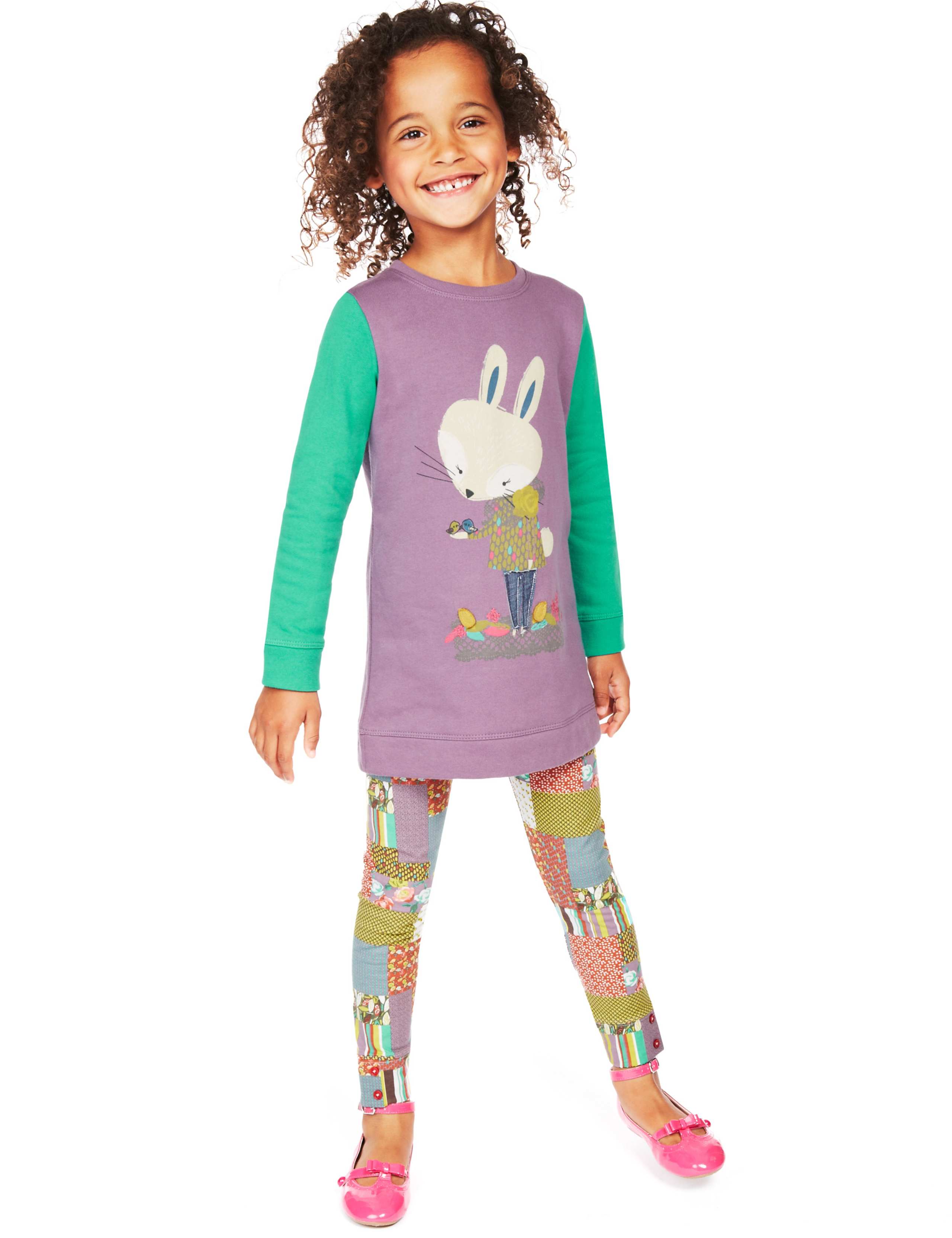 2 Piece Cotton Rich Sweat Tunic & Leggings Outfit 1 of 8