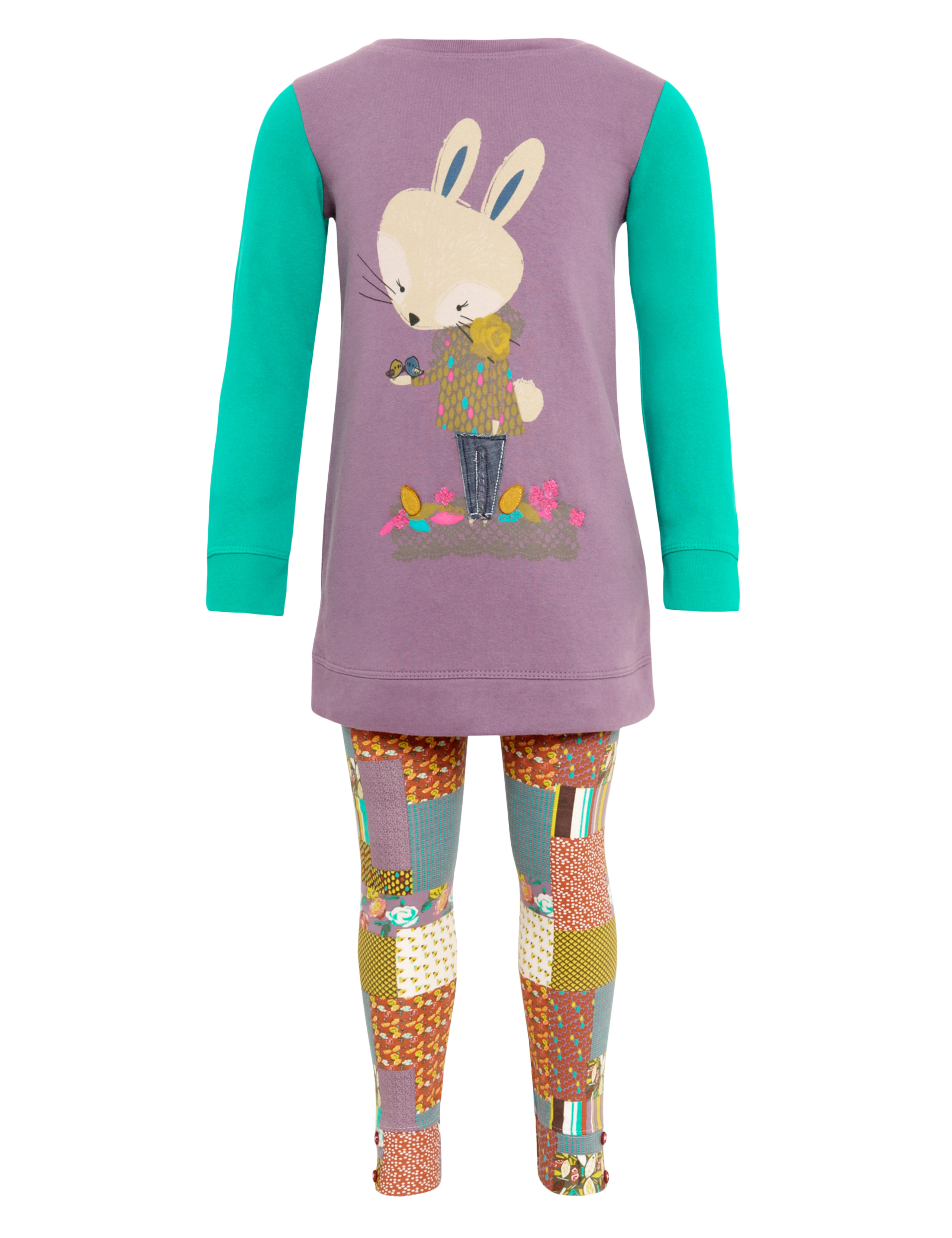 2 Piece Cotton Rich Sweat Tunic & Leggings Outfit 2 of 8