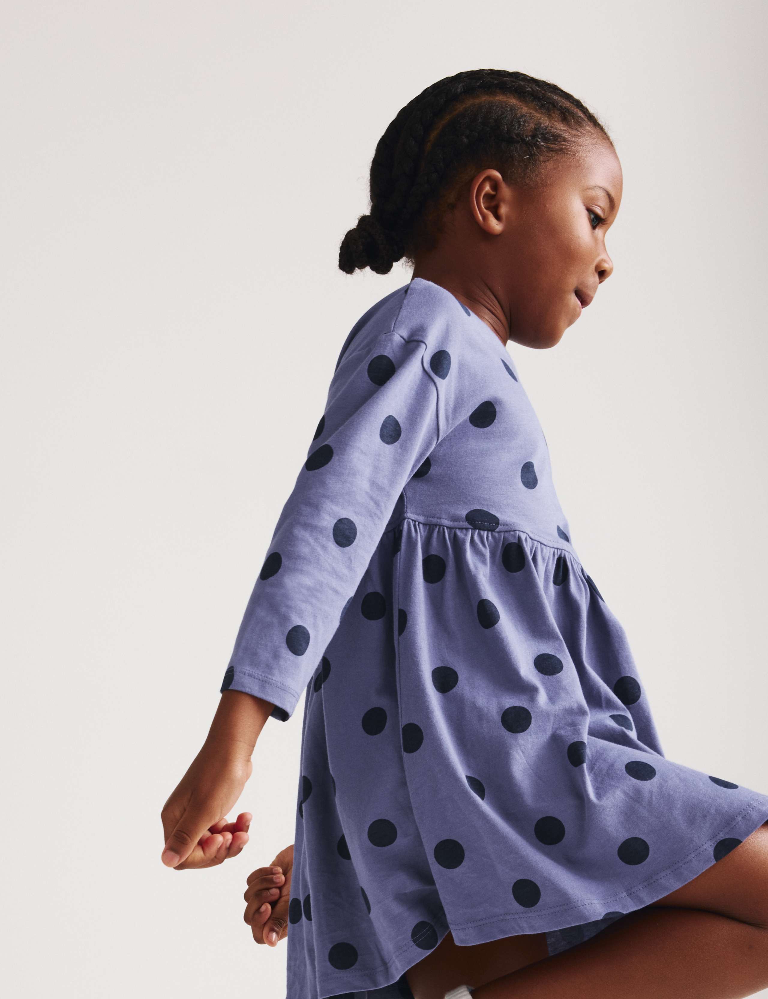 Pure Cotton Polka Dot Dress (2-8 Yrs) 5 of 6