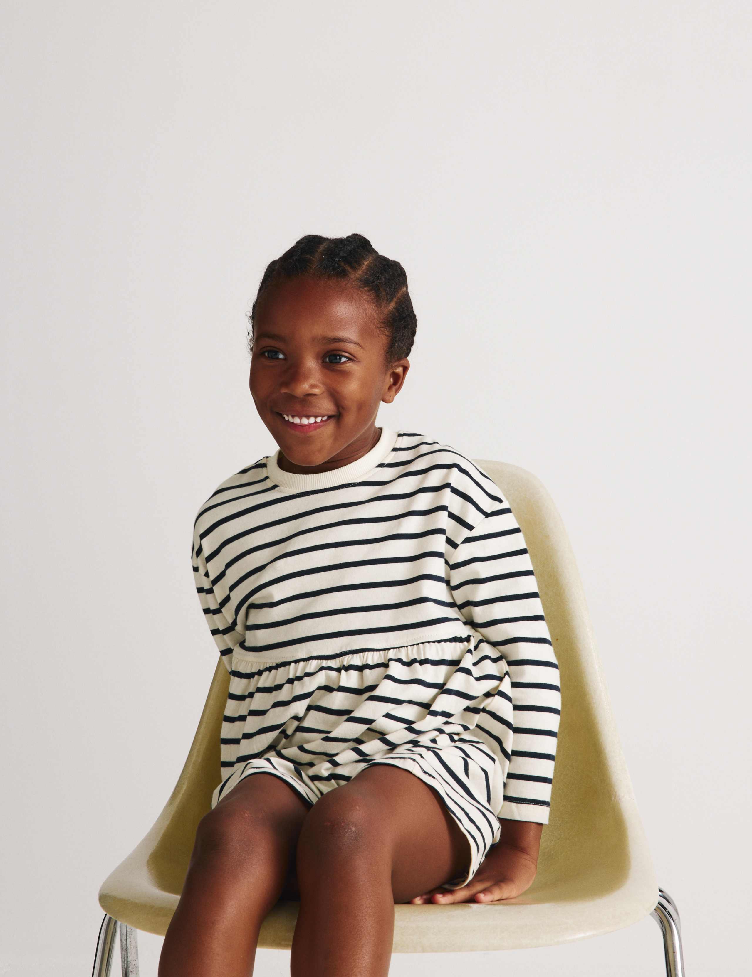 Pure Cotton Jersey Striped Dress (2-8 Yrs) 3 of 6