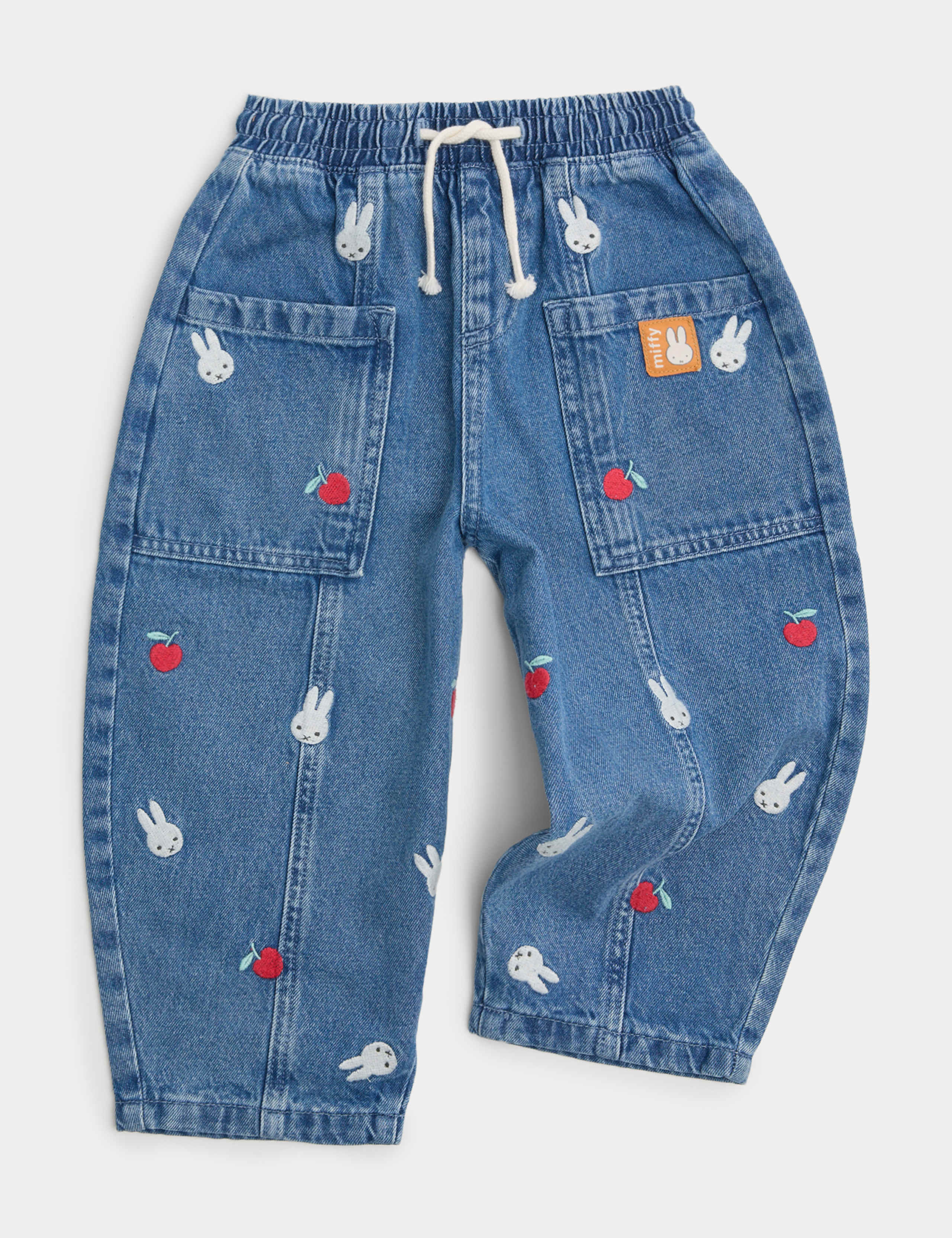 Miffy Embroidered Jeans (2-8 Yrs) 1 of 2