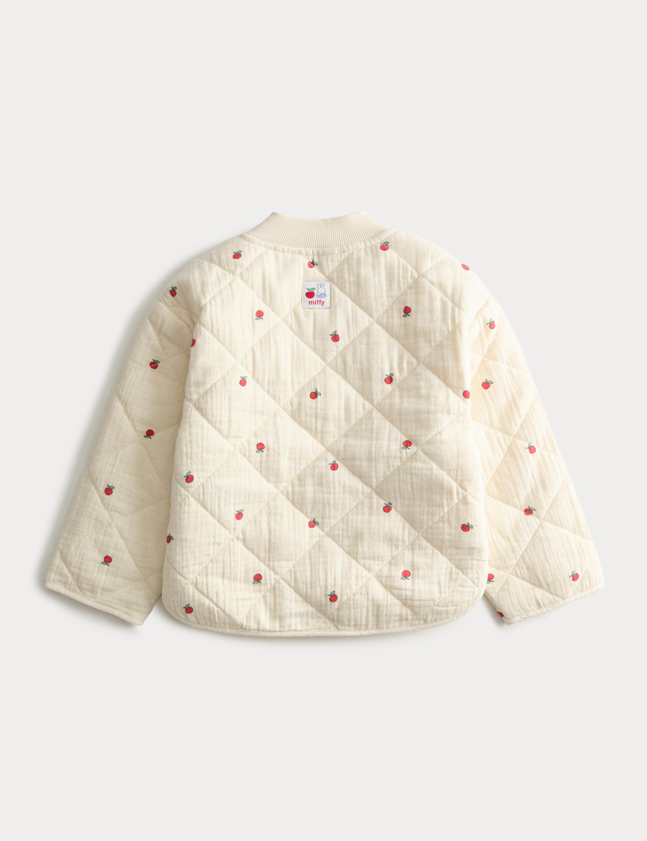 Pure Cotton Miffy™Apple Quilted Jacket (2-8 Years) 2 of 2