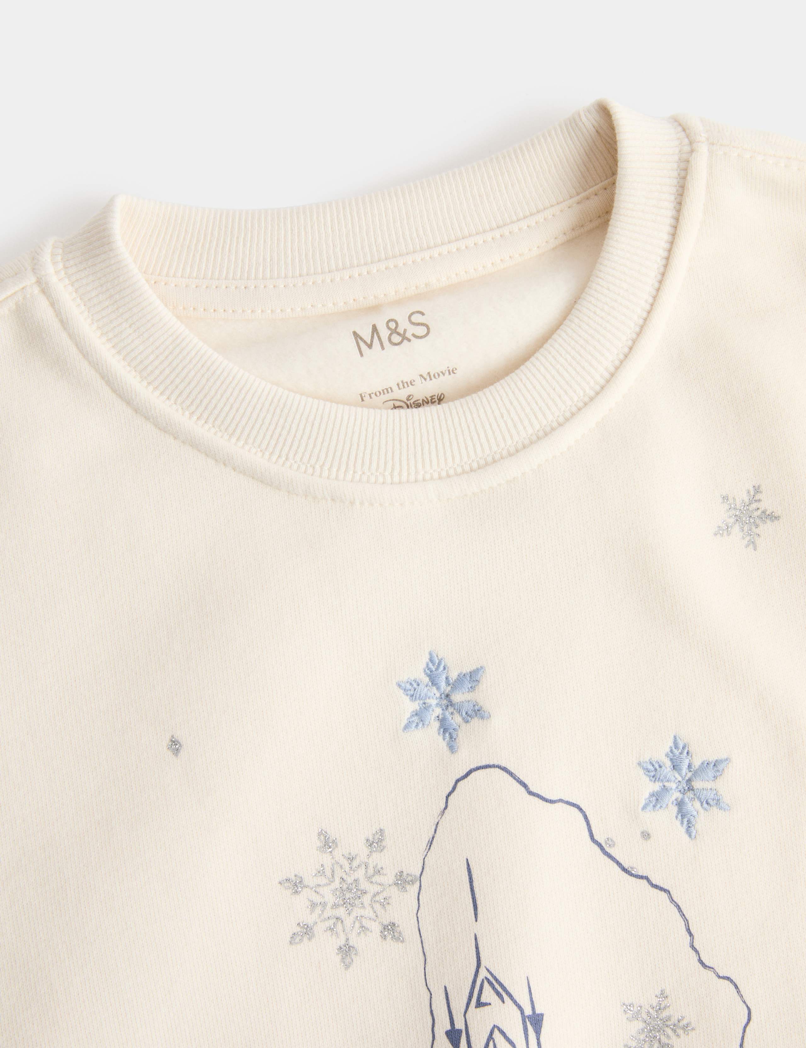 2 Piece Cotton Rich Disney Frozen™ Sweat Outfit (2-8 Yrs) 3 of 3