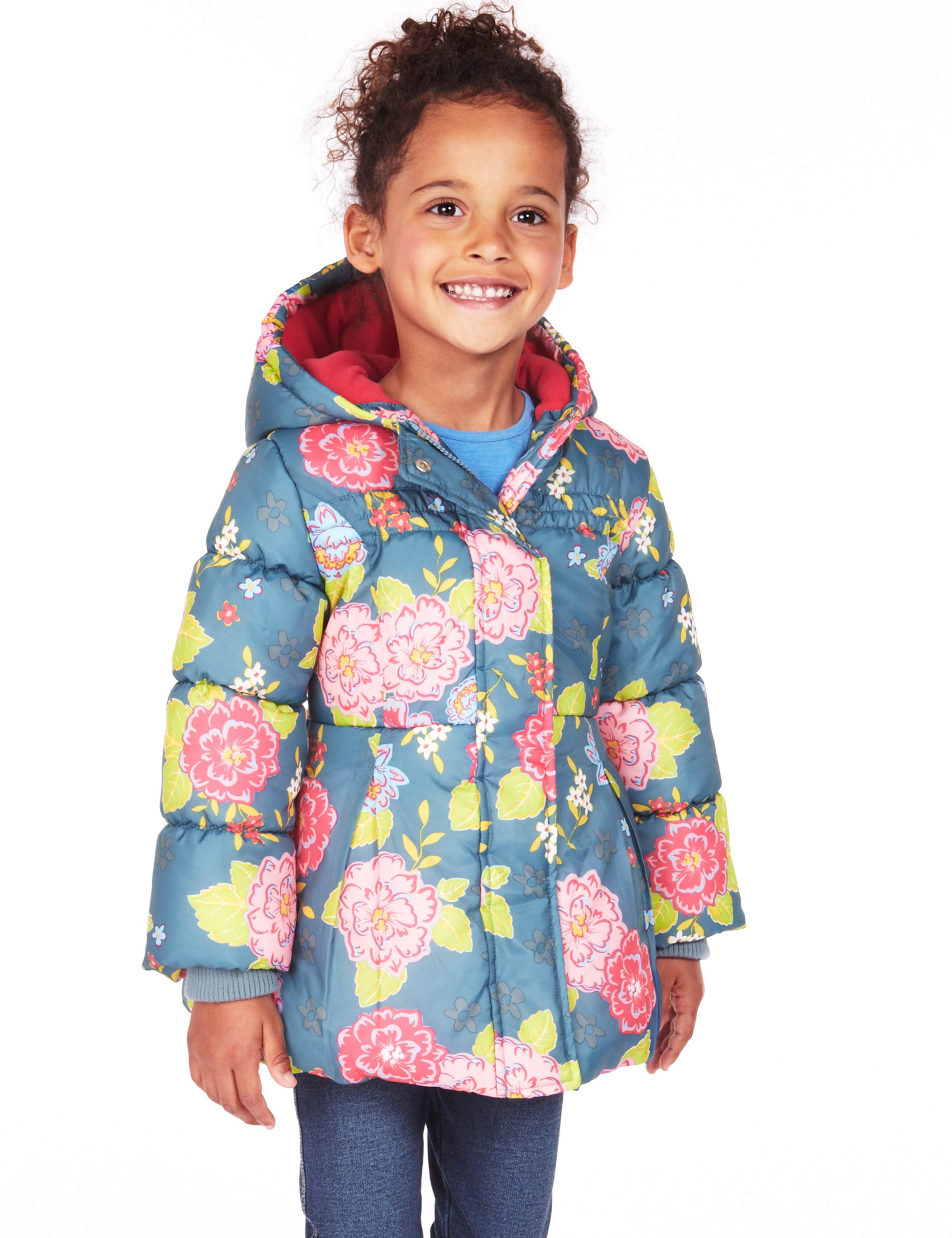 Hooded Floral Padded Coat with Stormwear™ 1 of 7