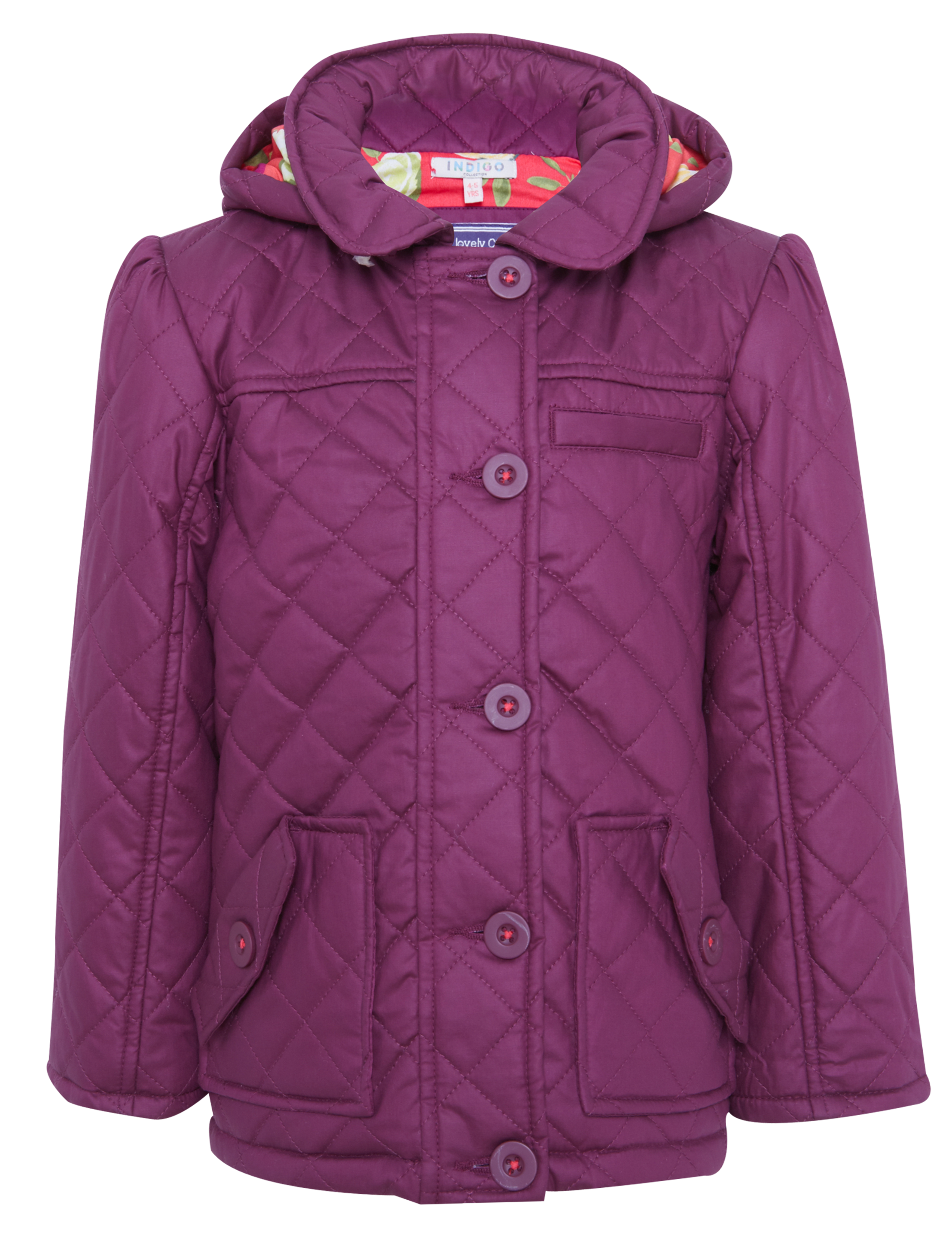 Pure Cotton Quilted Waxed Coat 2 of 8