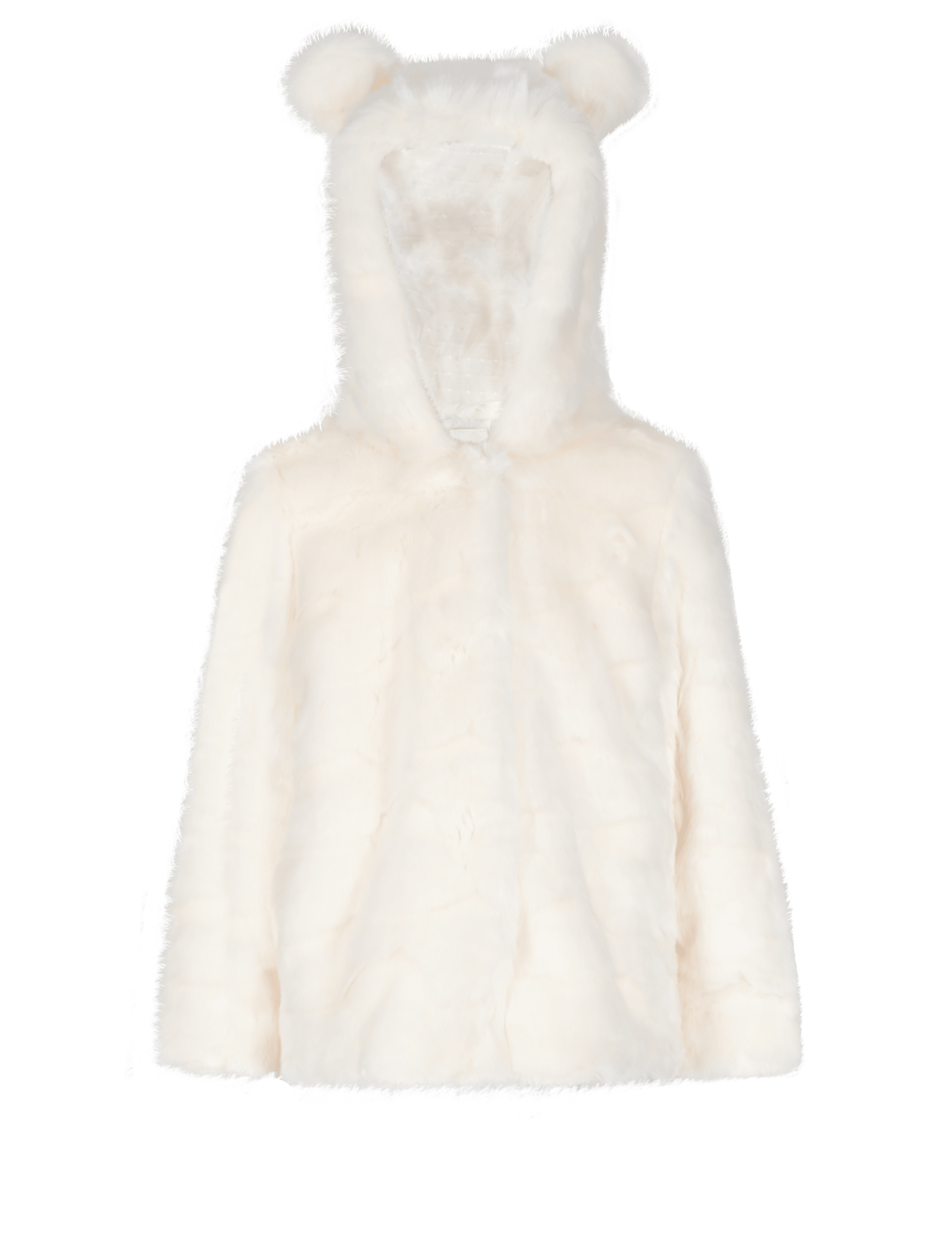 Textured Faux Fur Coat with Ears (1-7 Years) 2 of 5