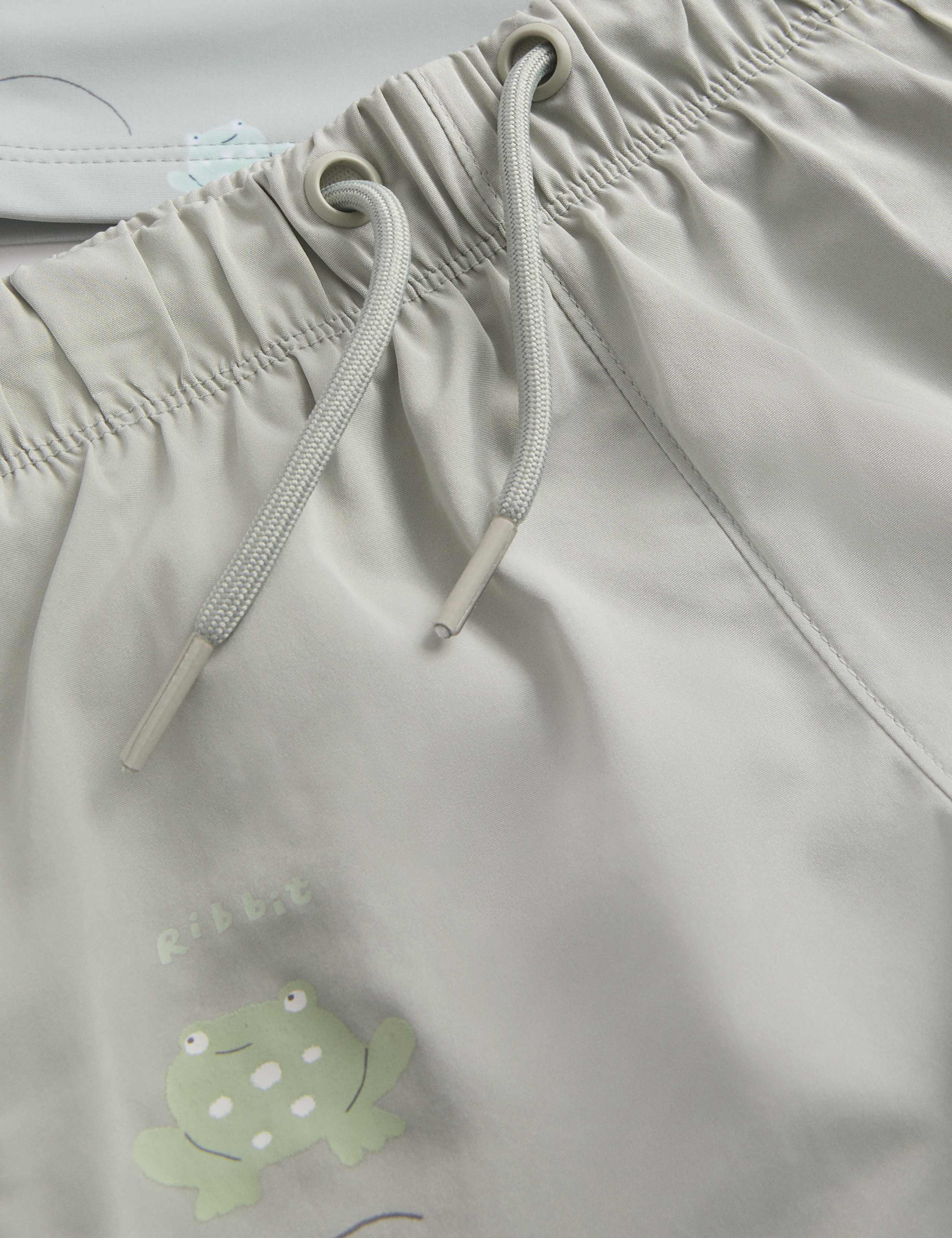 2pc Frog Rash Vest Swim Set (0-3 Yrs) 2 of 3