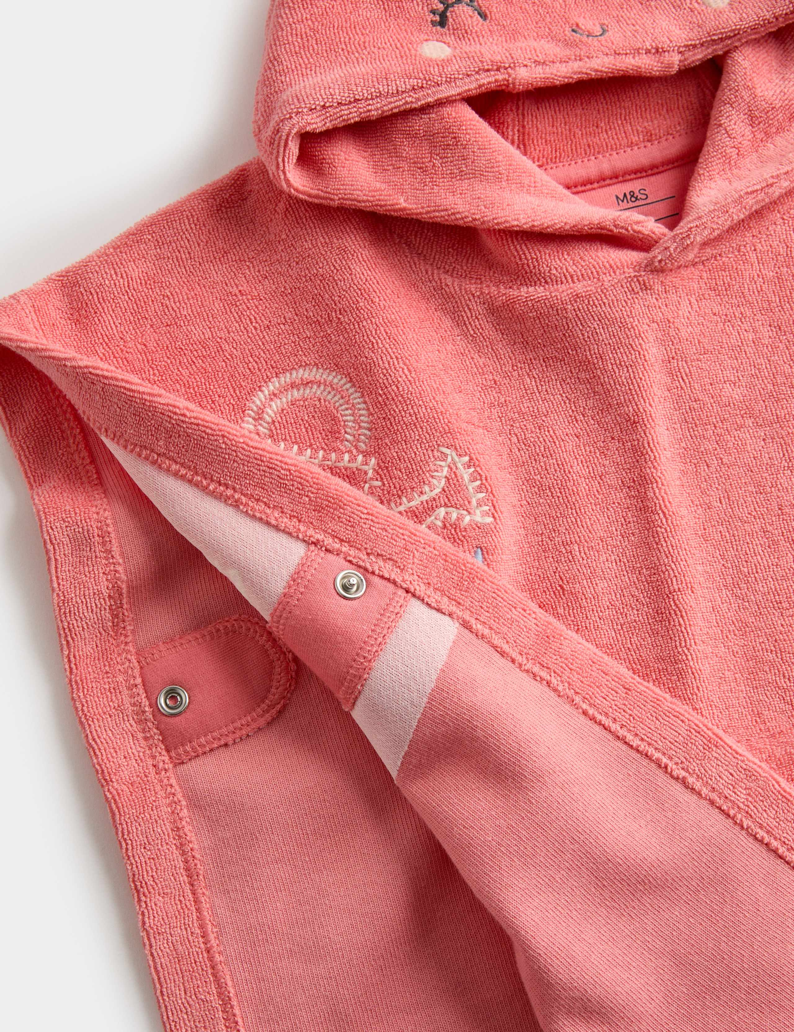 Pure Cotton Towel Poncho (0-3 Yrs) 2 of 2