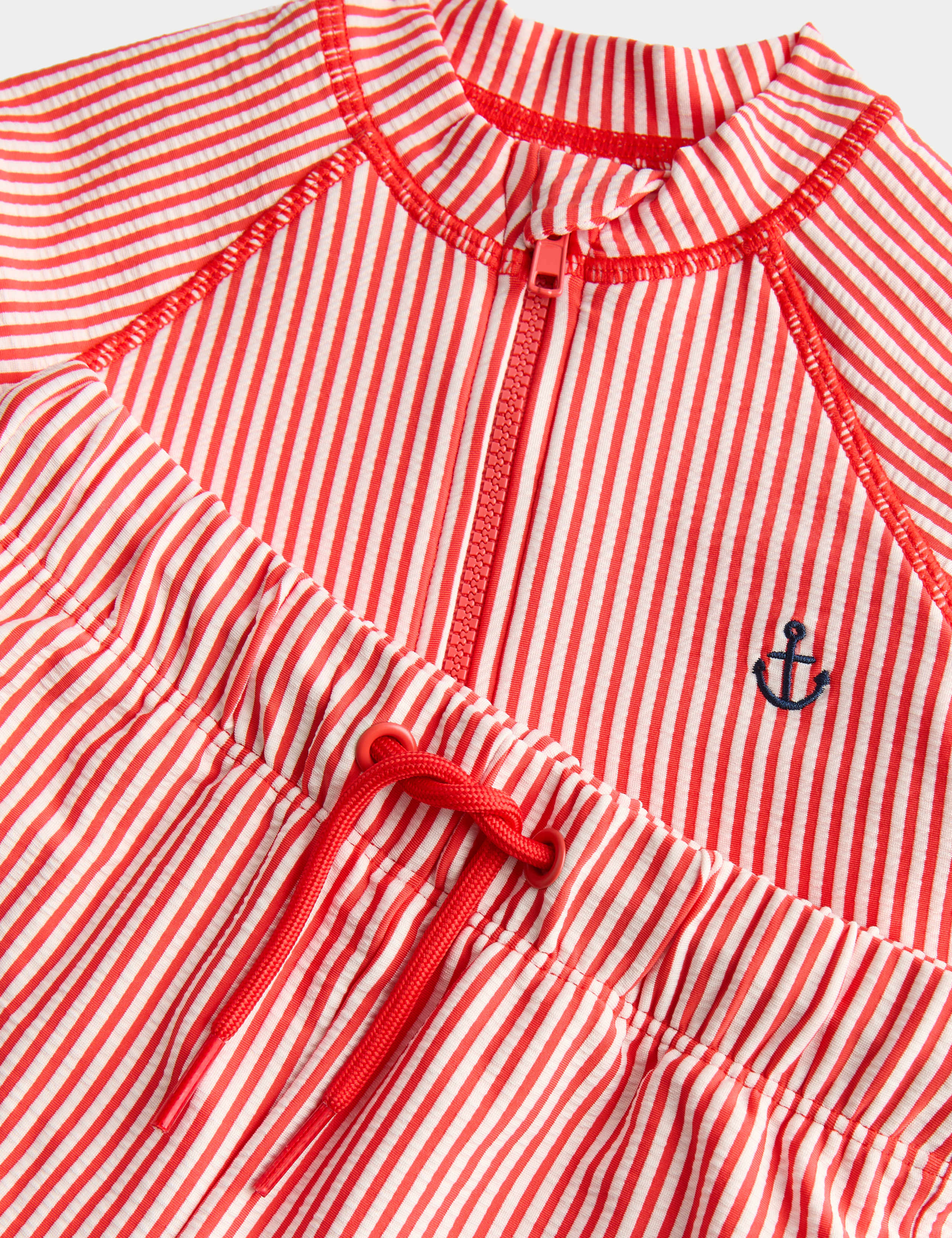 2 Piece Striped Seersucker Long Sleeve Swim Set (0-3 Yrs) 2 of 2