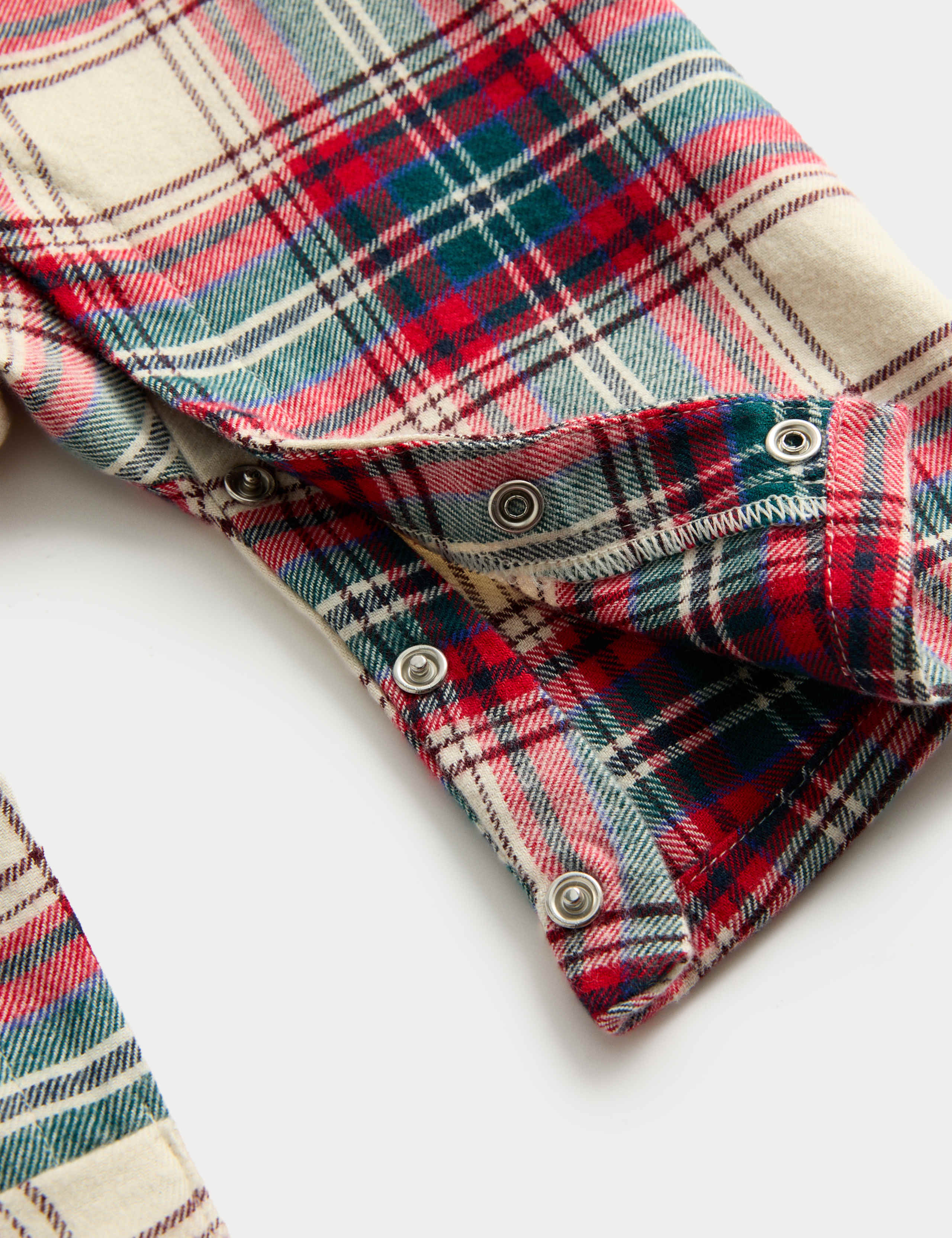 Pure Cotton Checked Romper (0-3 Yrs) 2 of 3