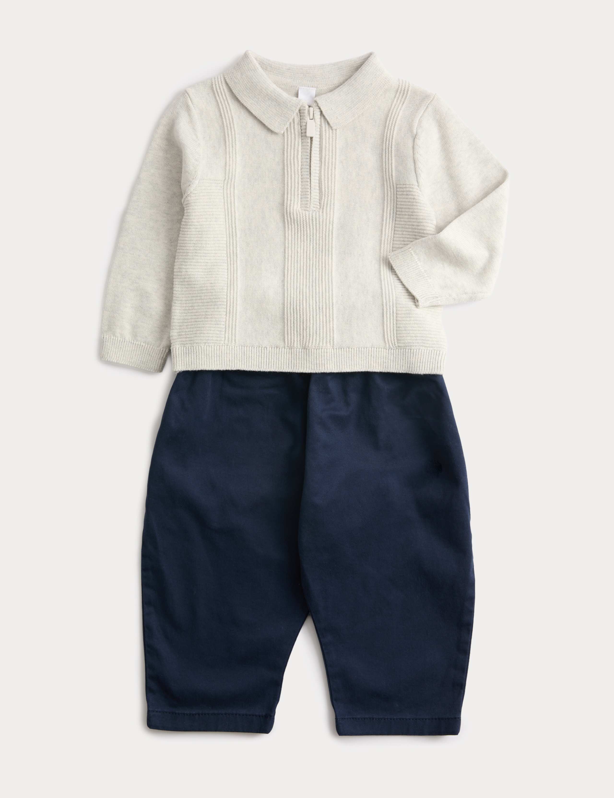2 Piece Cotton Rich Half Zip Outfit (0-6 Yrs) 1 of 2
