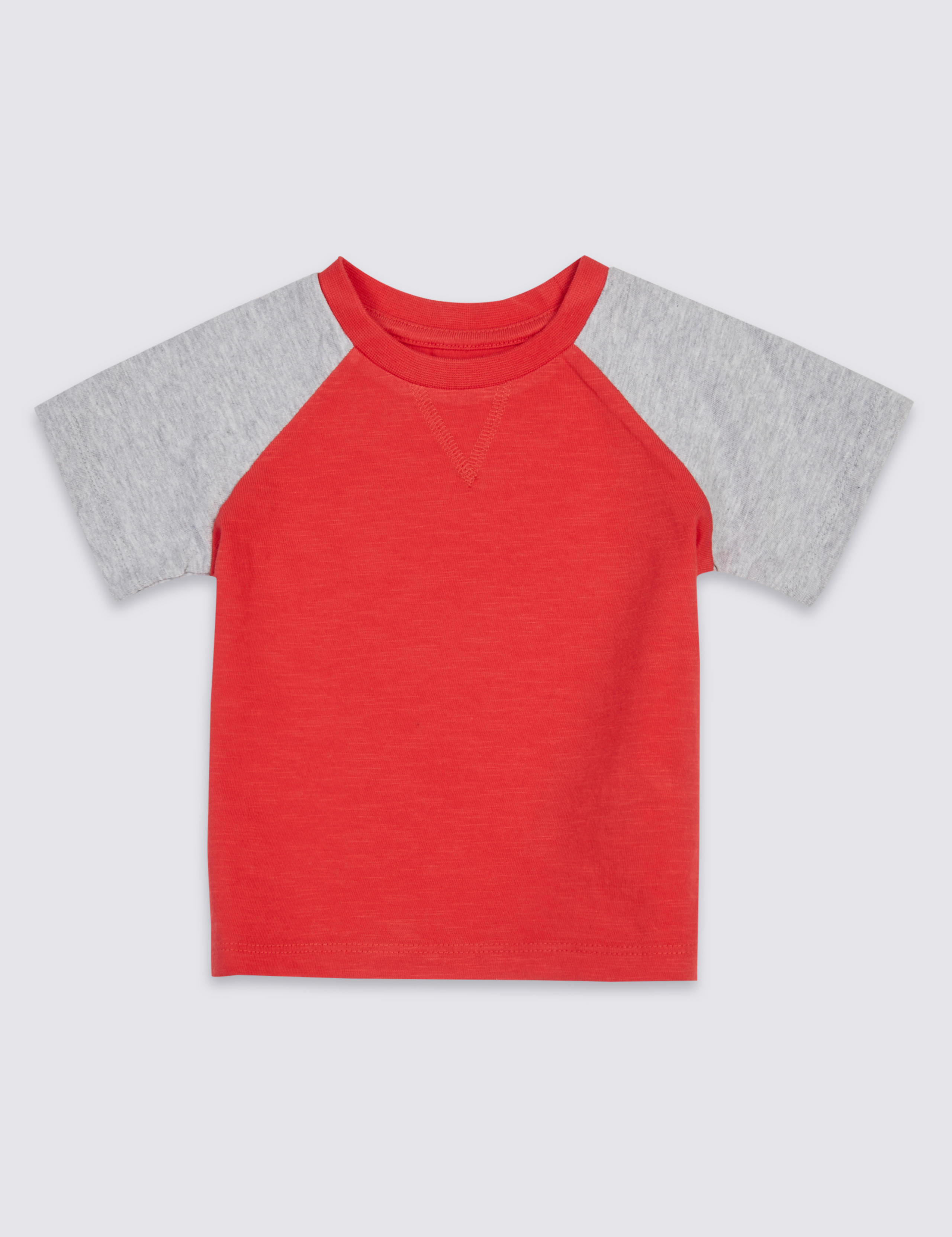 2 Pack Pure Cotton Raglan T-Shirts 4 of 4