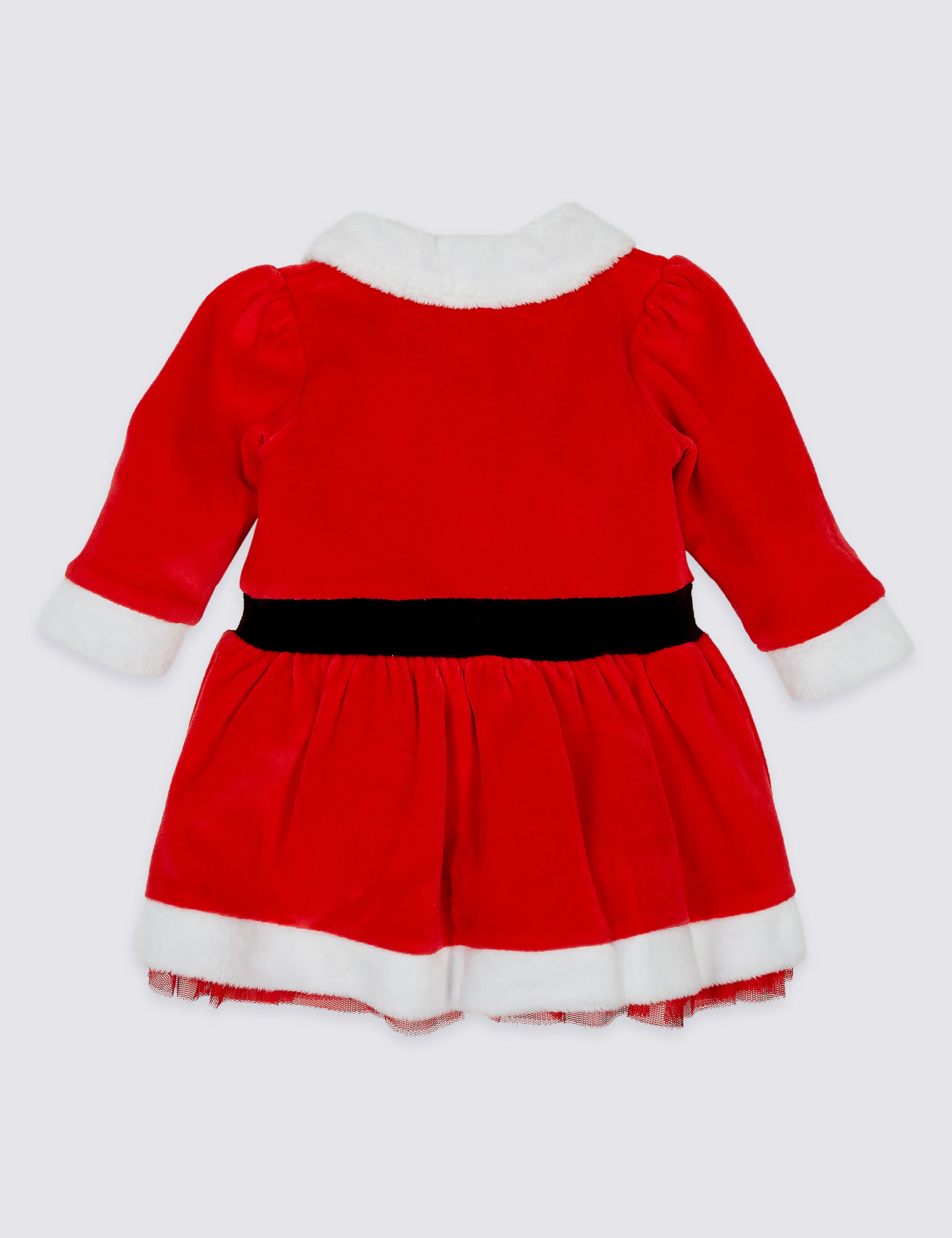 2 Piece Santa Dress with Tights 2 of 6